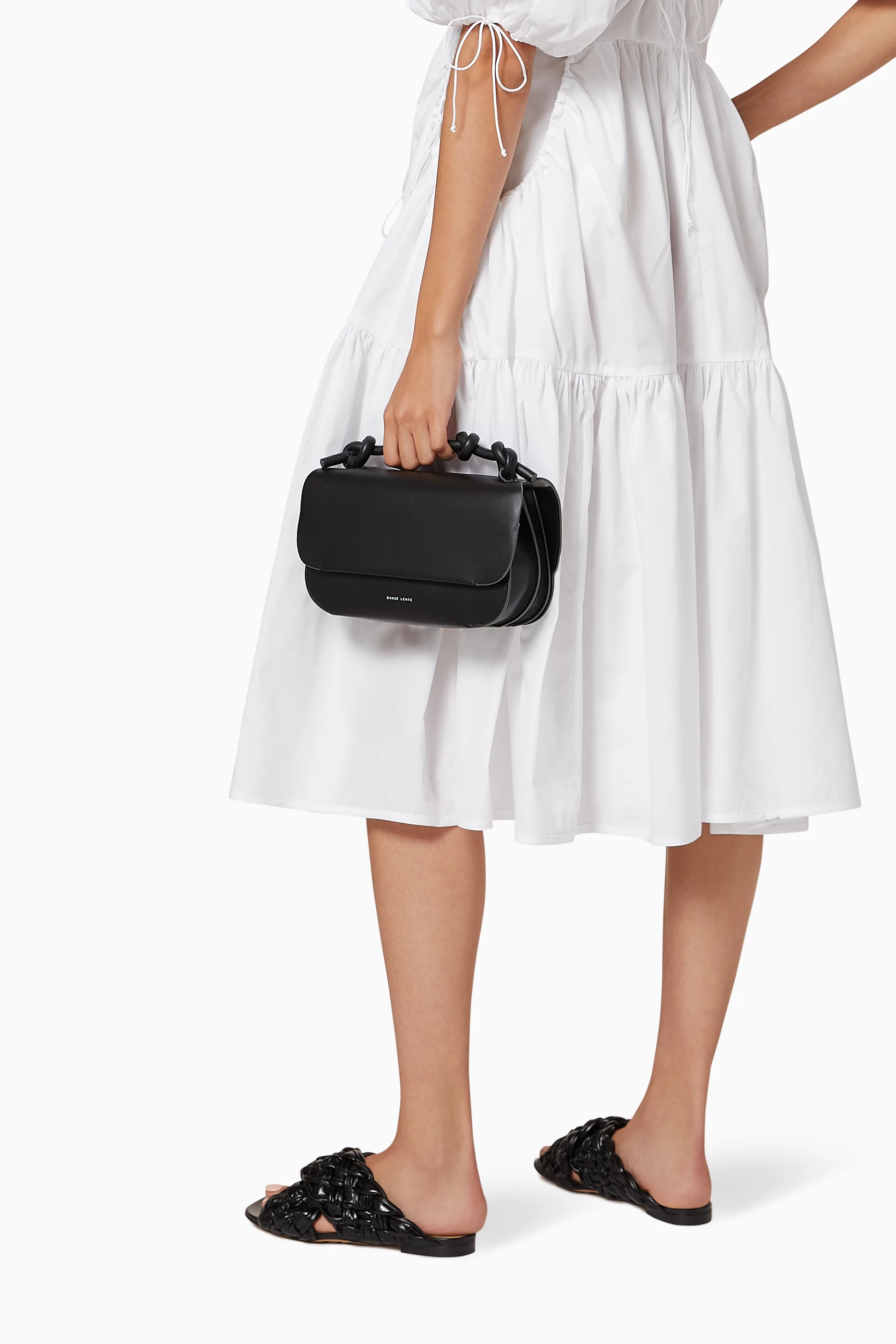 Buy Danse Lente Black Lea Top Handle Bag in Smooth Leather For Women Online Ounass Saudi