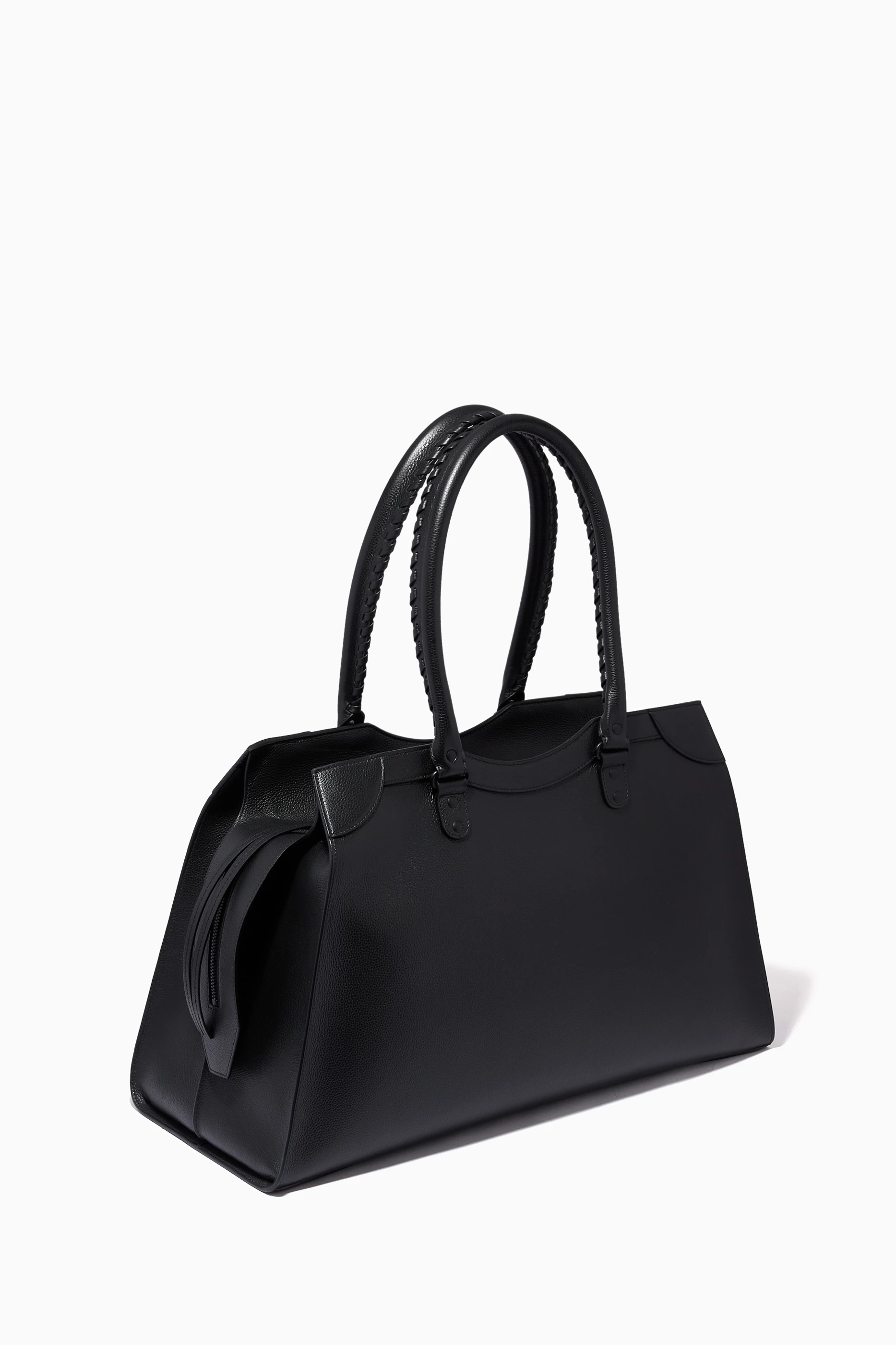 Buy Balenciaga Black Neo Classic Large Top Handle Bag in Grained Calfskin For Men Online Ounass Saudi
