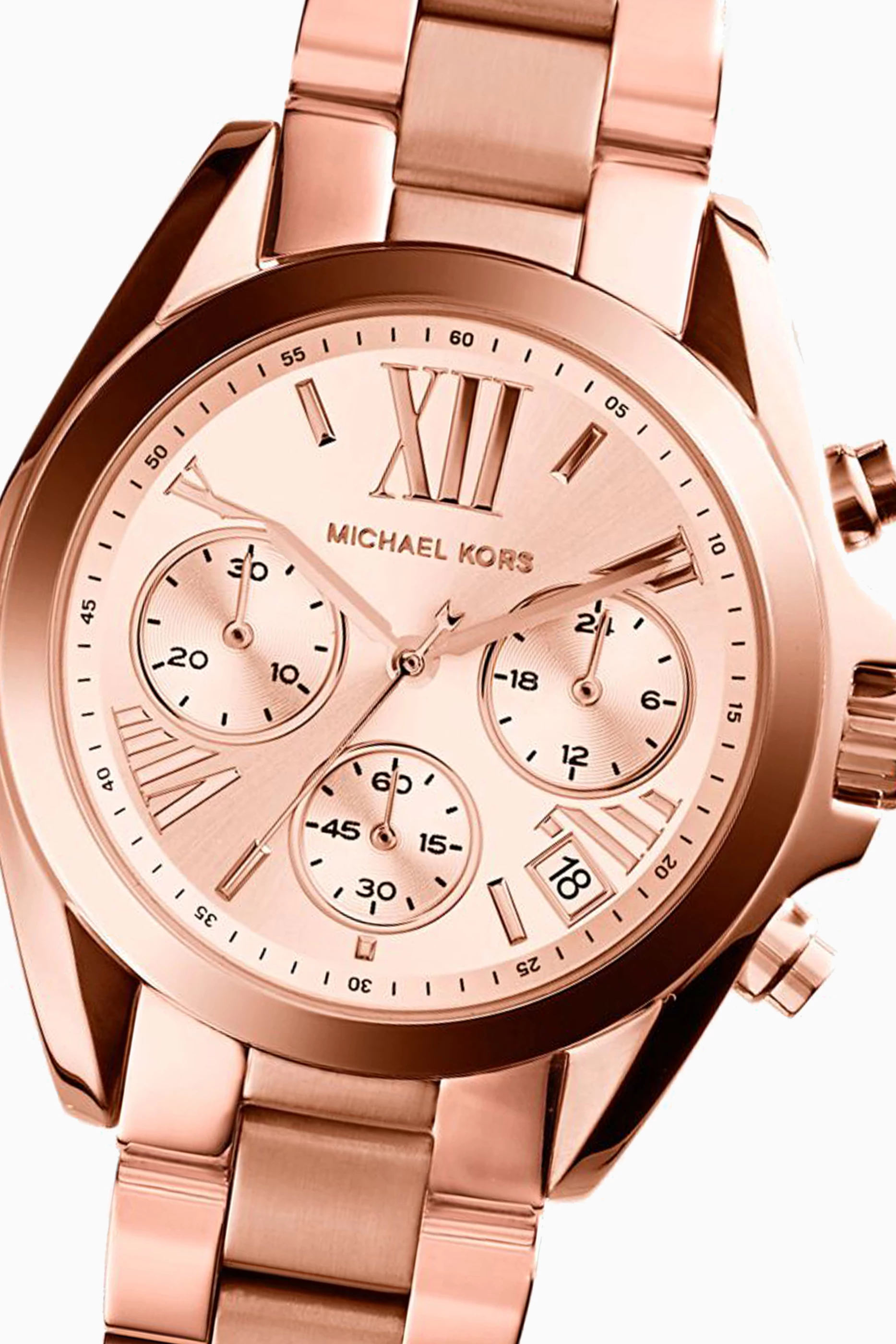 Mk watch rose gold price clearance