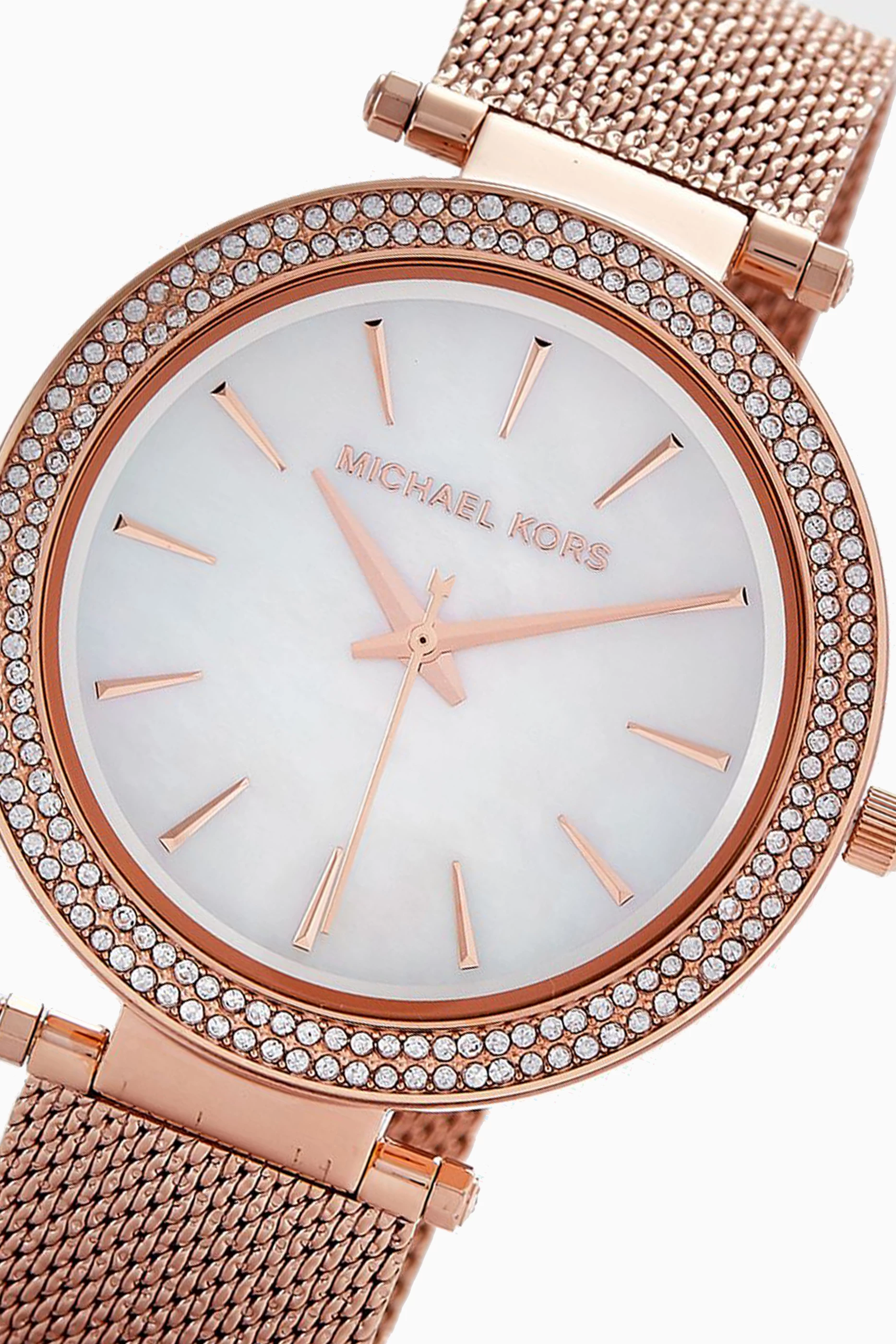 Buy Michael Kors Rose Gold Darci Pave Quartz Watch For Women Online Ounass Saudi