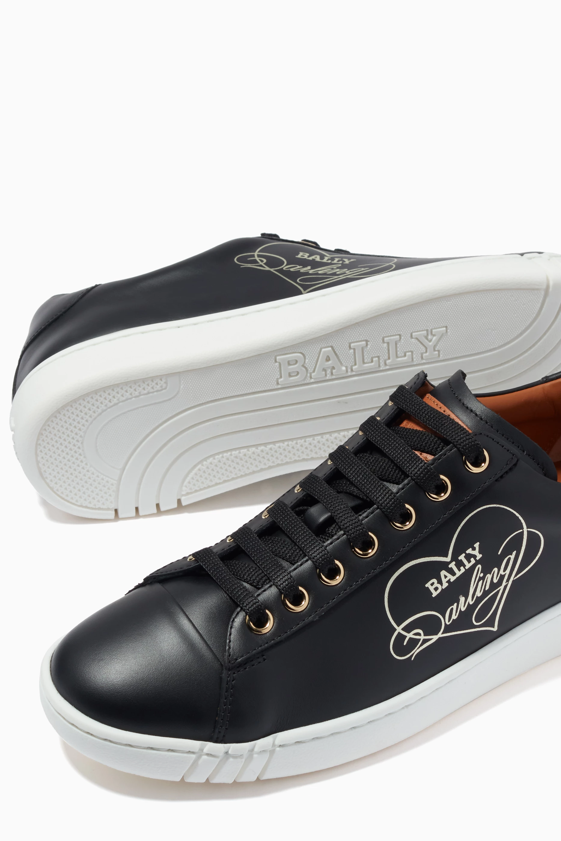 Buy Bally Black Wivian Darling Sneakers in Leather For Women Online Ounass Saudi