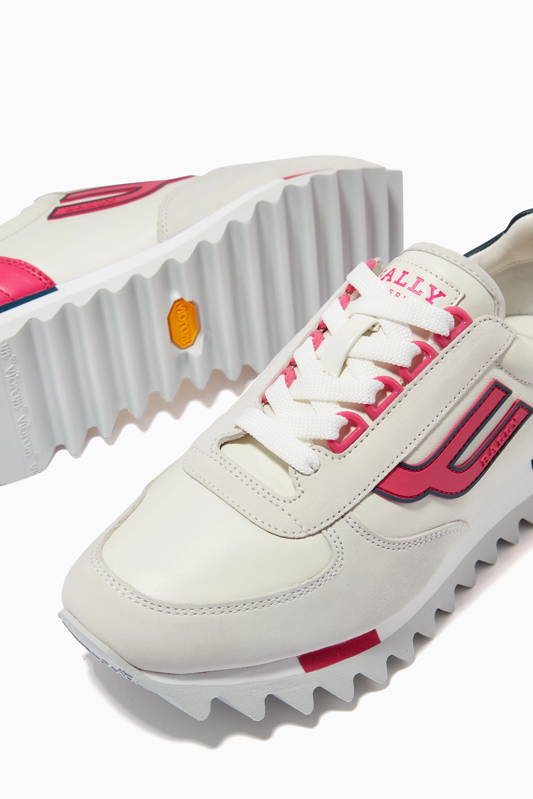 Buy Bally White Gavinia Sneakers in Leather For Women Online