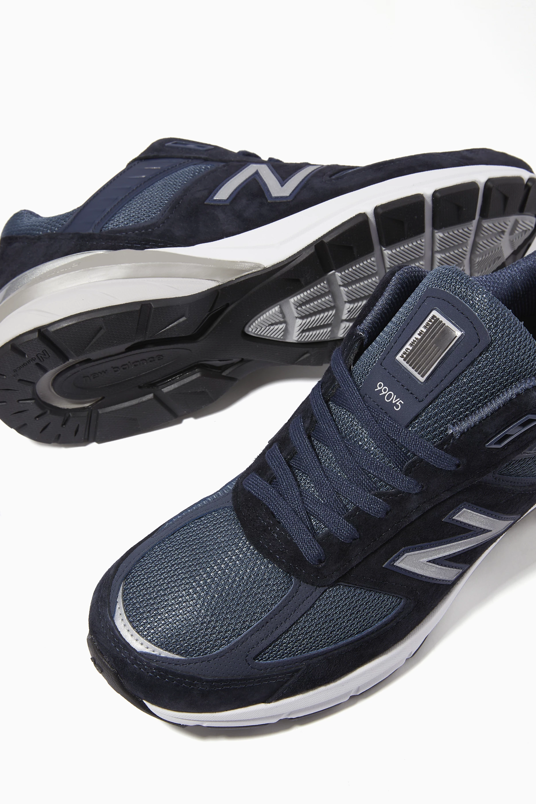 Buy New Balance Blue 990 N Low-Top Sneakers For Men Online