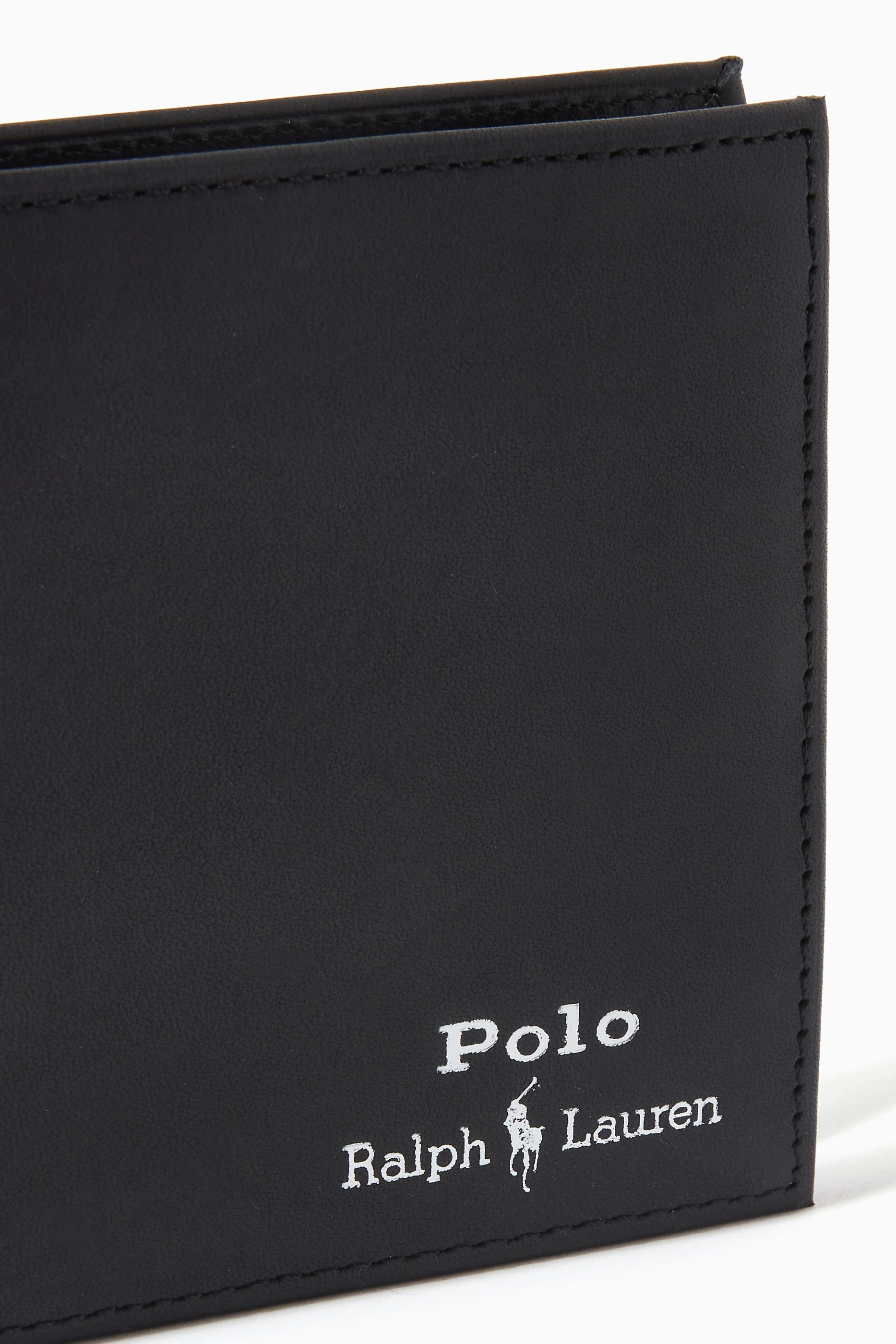 Buy Polo Ralph Lauren Black Logo Embossed Wallet in Leather For Men Online Ounass Saudi