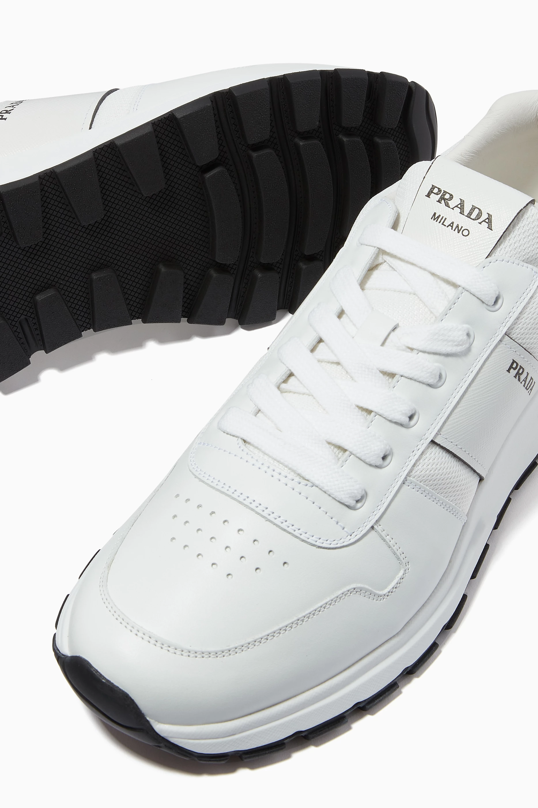 Prada shoes men white best sale