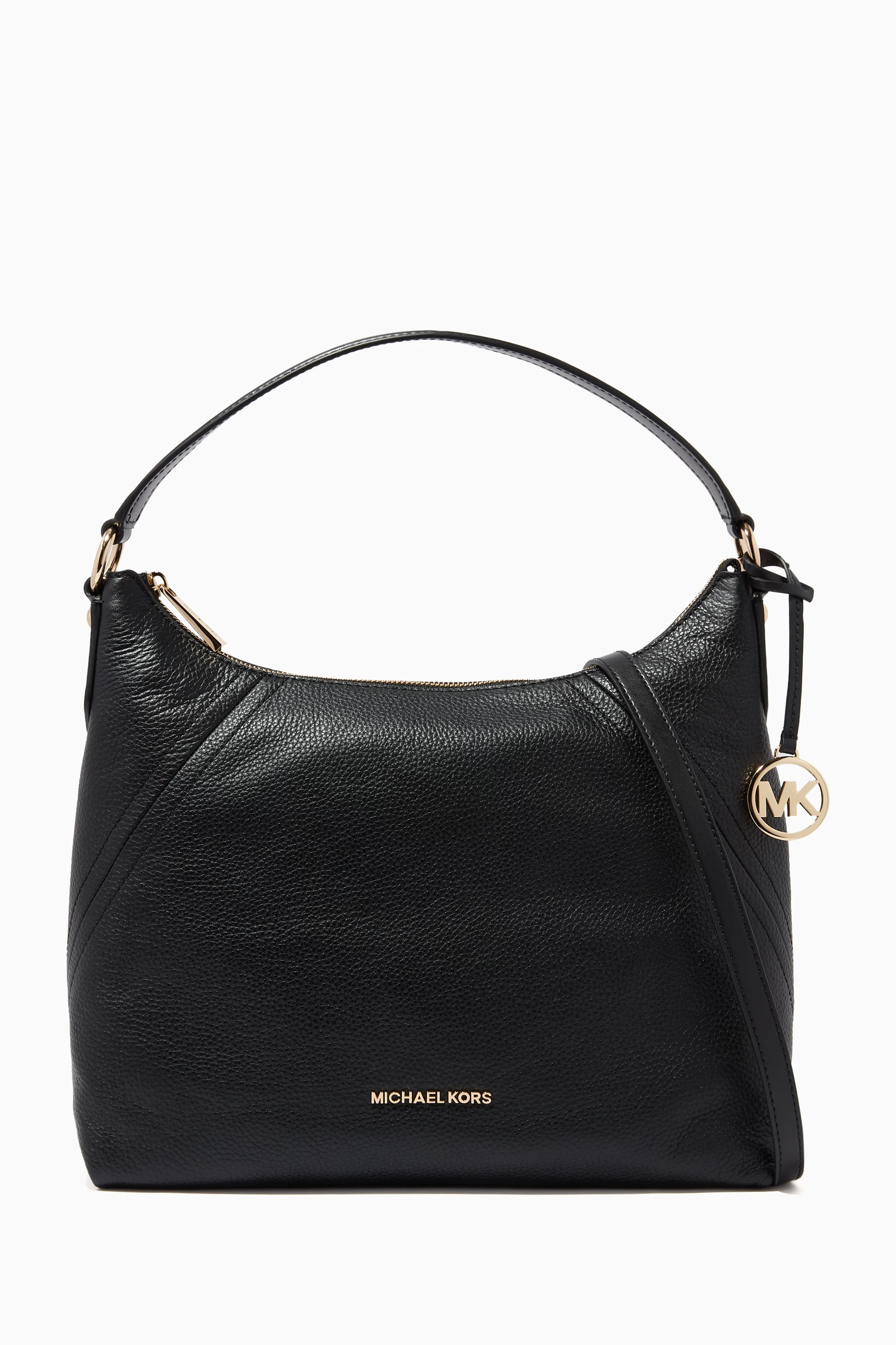 Buy Michael Kors Black Aria Shoulder Bag in Pebbled Leather For Women Online Ounass Saudi