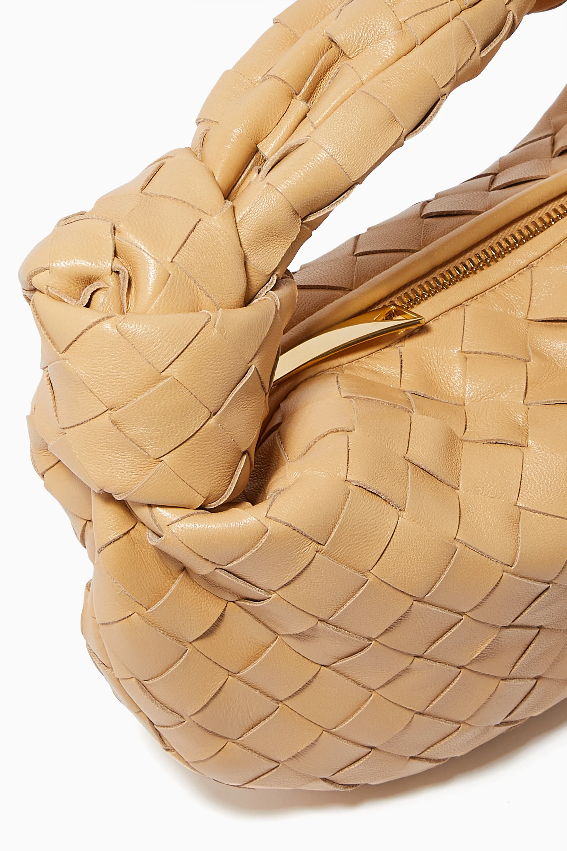 Buy Bottega Veneta Brown Mini BV Jodie Bag in Intrecciato Nappa For UNISEX Online Ounass Saudi