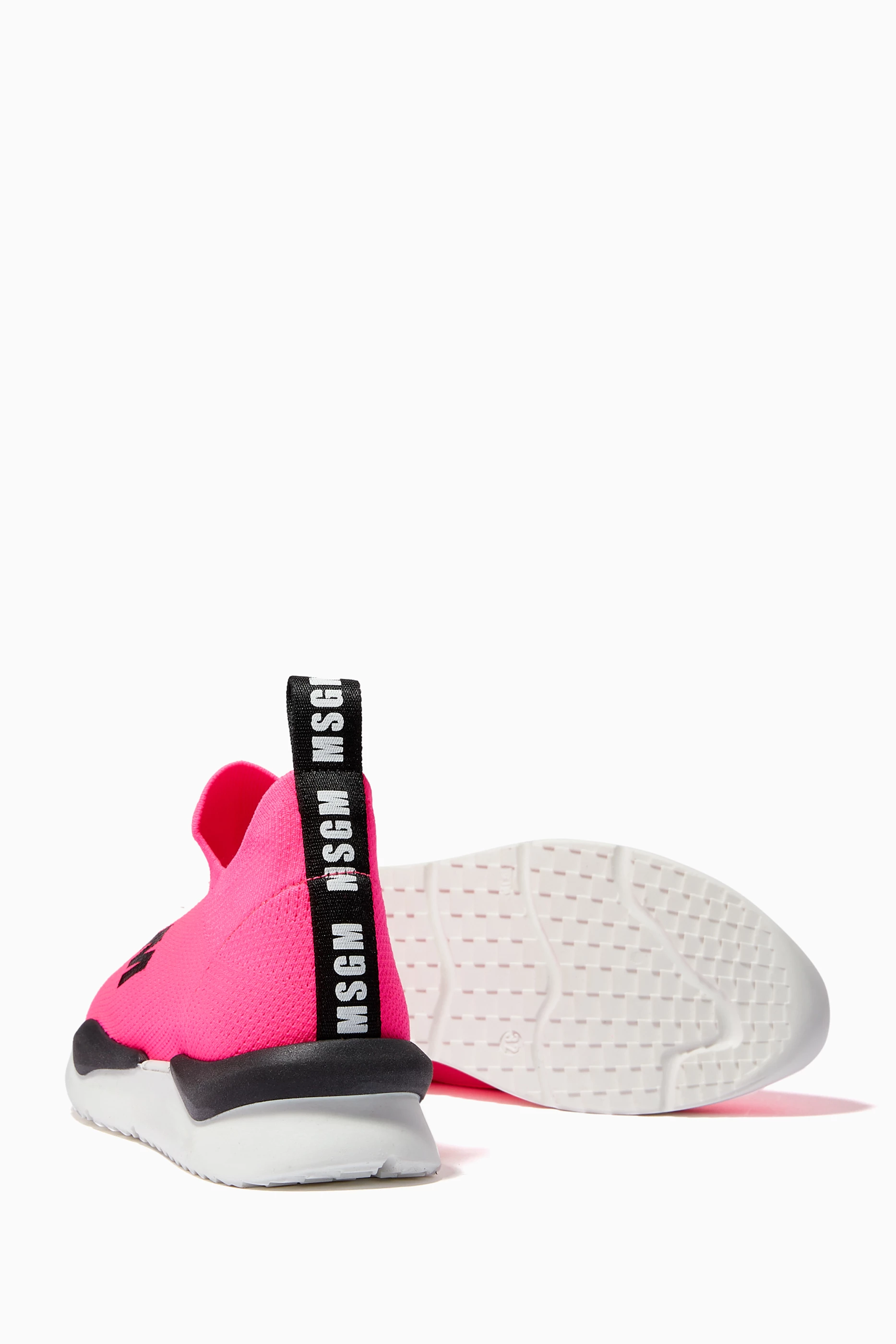 Buy MSGM Pink Logo Sock Trainers For Girls Online Ounass Saudi