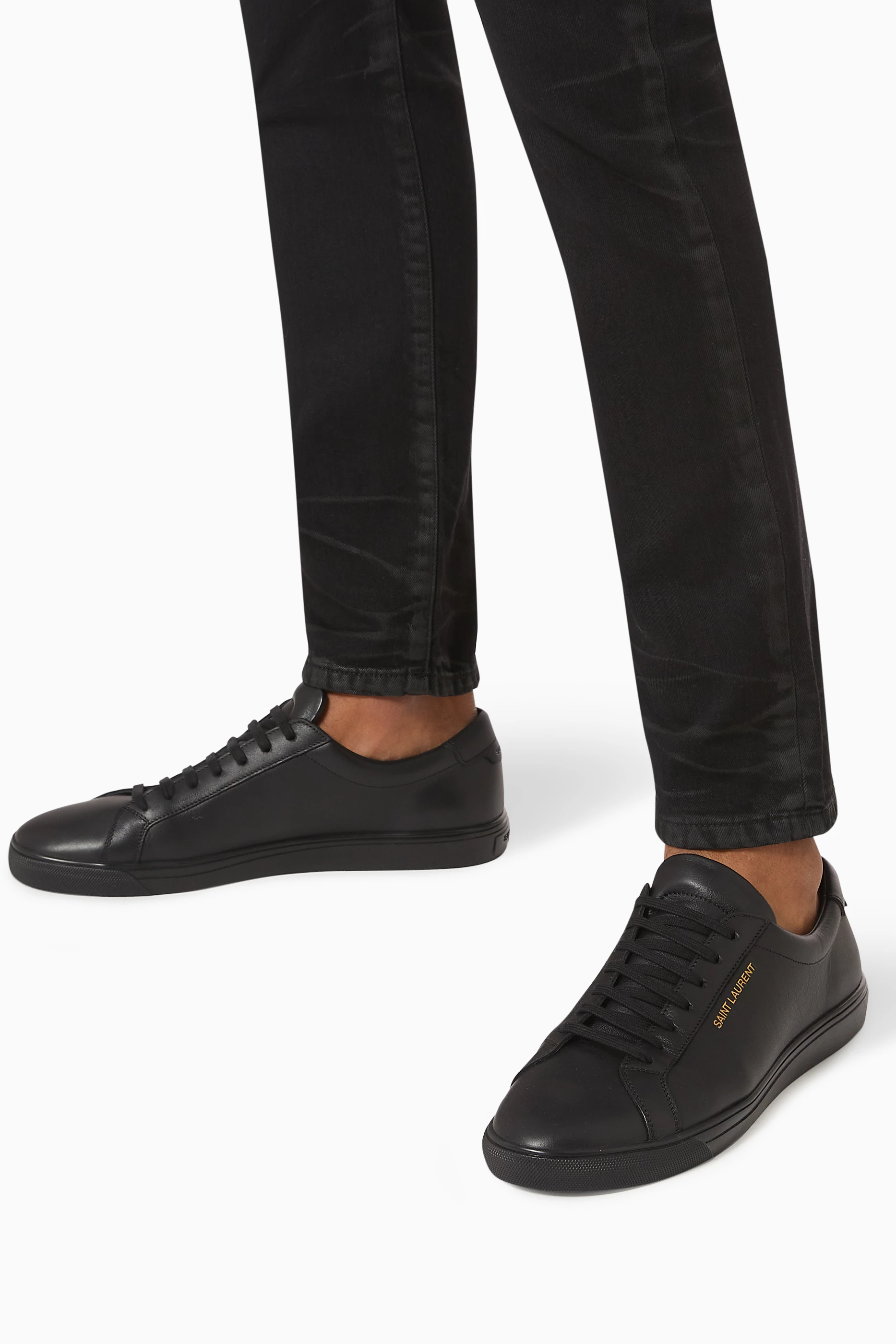 Saint laurent andy sneaker black best sale