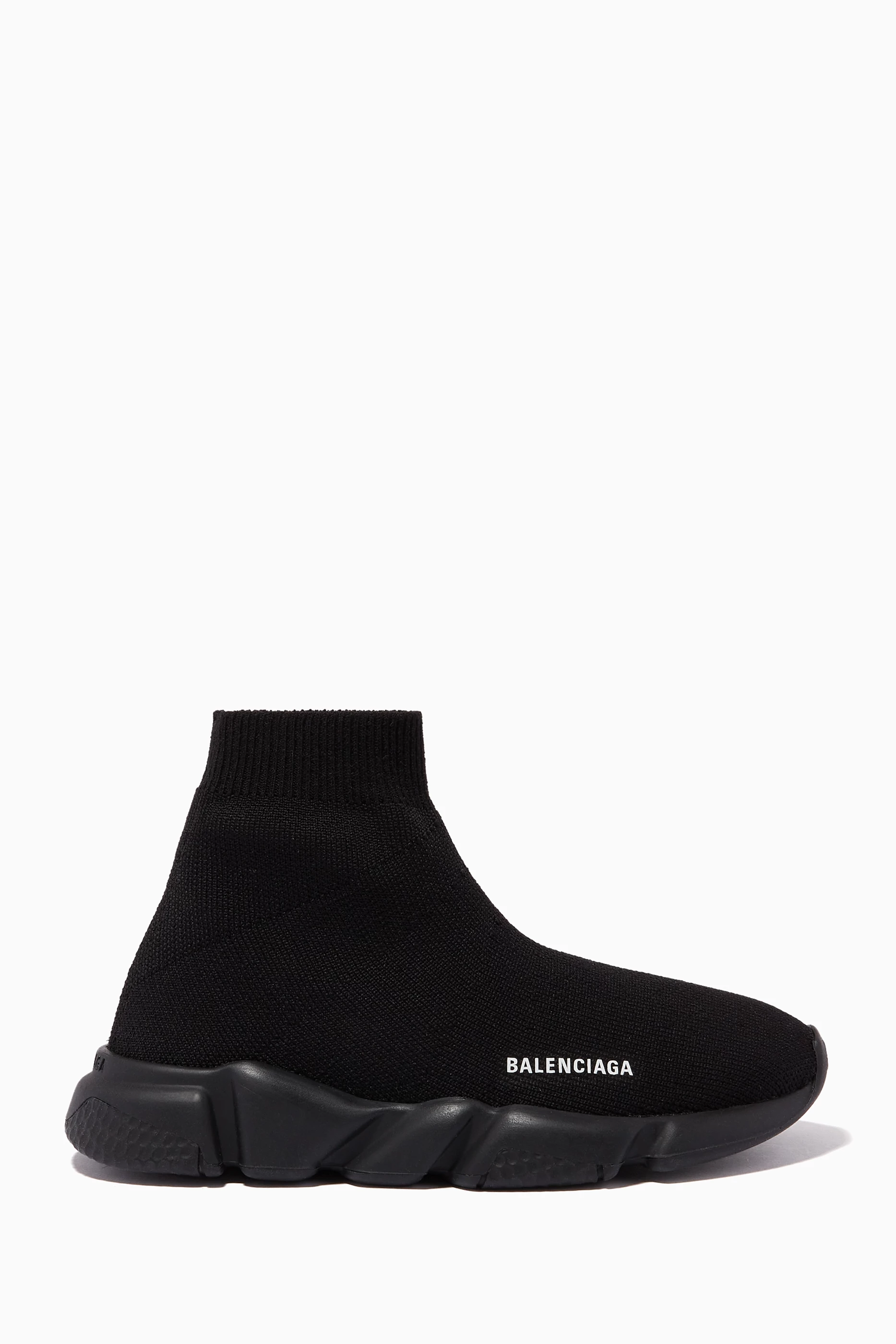 Buy Balenciaga Black Speed Sneakers in Technical Knit For Boys