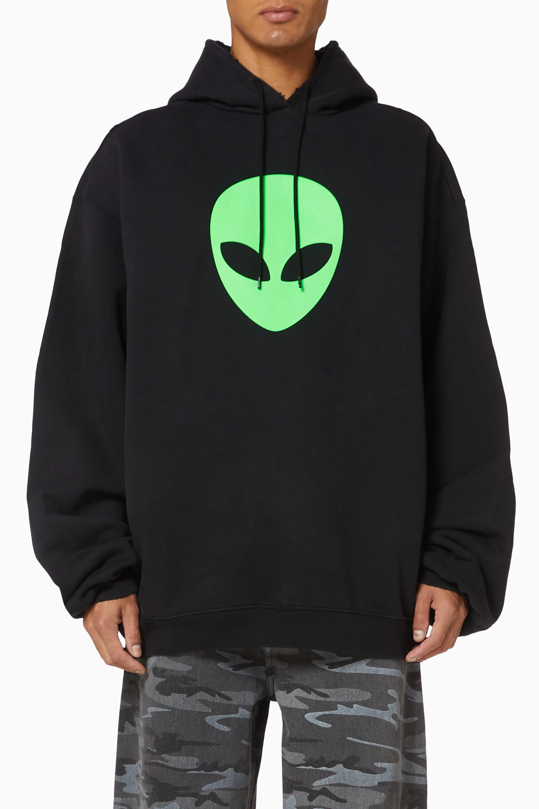 BALENCIAGA　Black Alian Sport Hoodie　XXS Balenciaga Black Alien Sport Hoodie Balenciaga