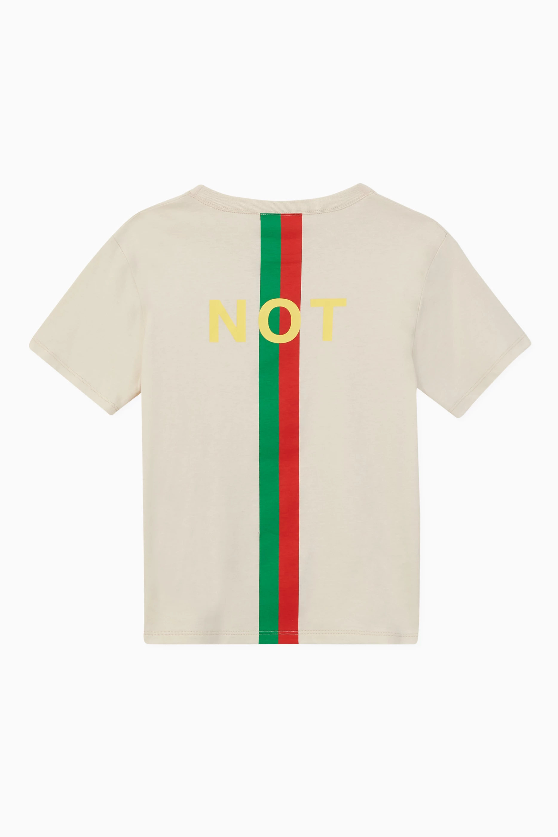 Buy Gucci White Fake/Not Print T-shirt For Boys Online | Ounass Saudi