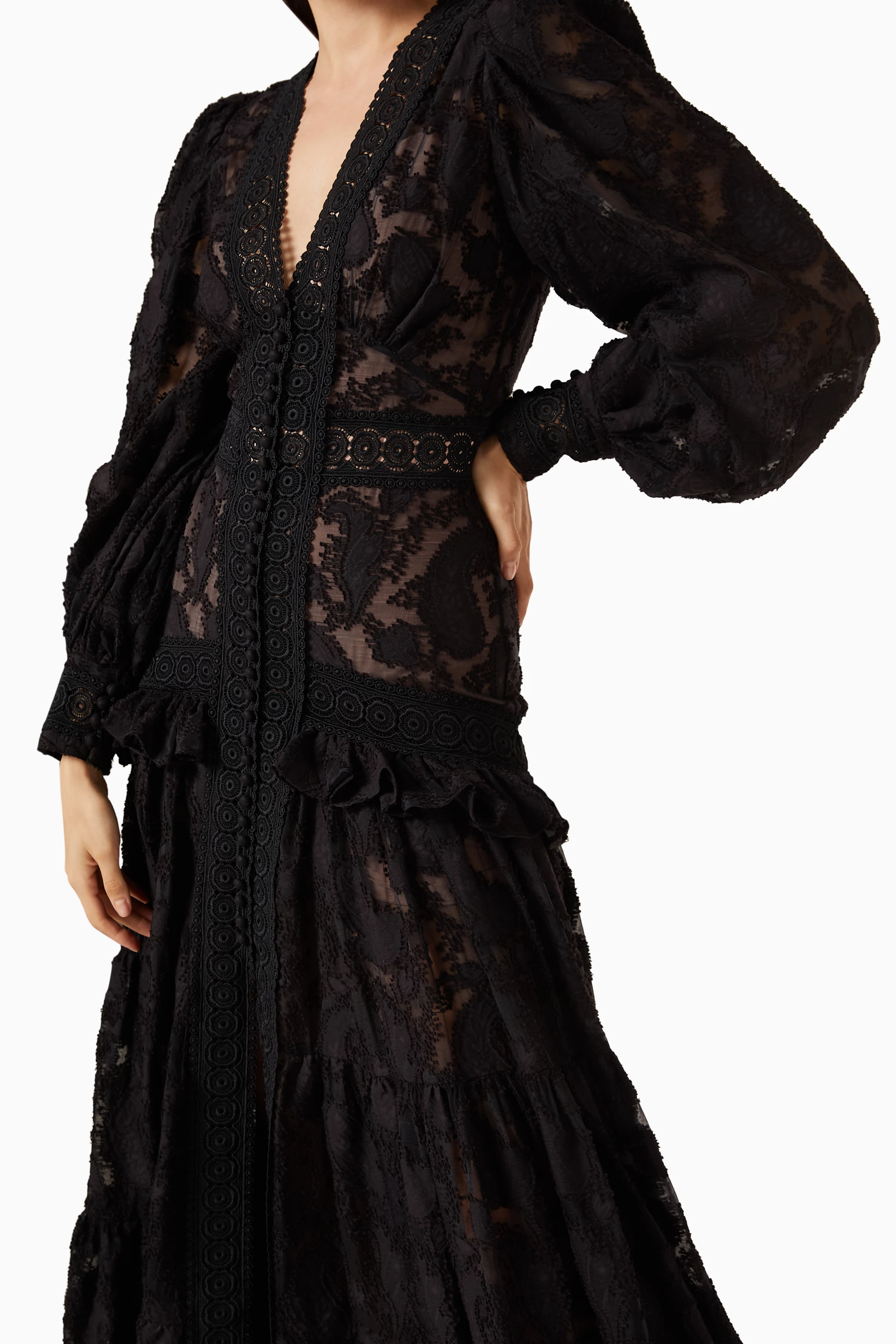 chinese dress ladies She's A Masterpiece Lace Maxi Dress Pink main image 1