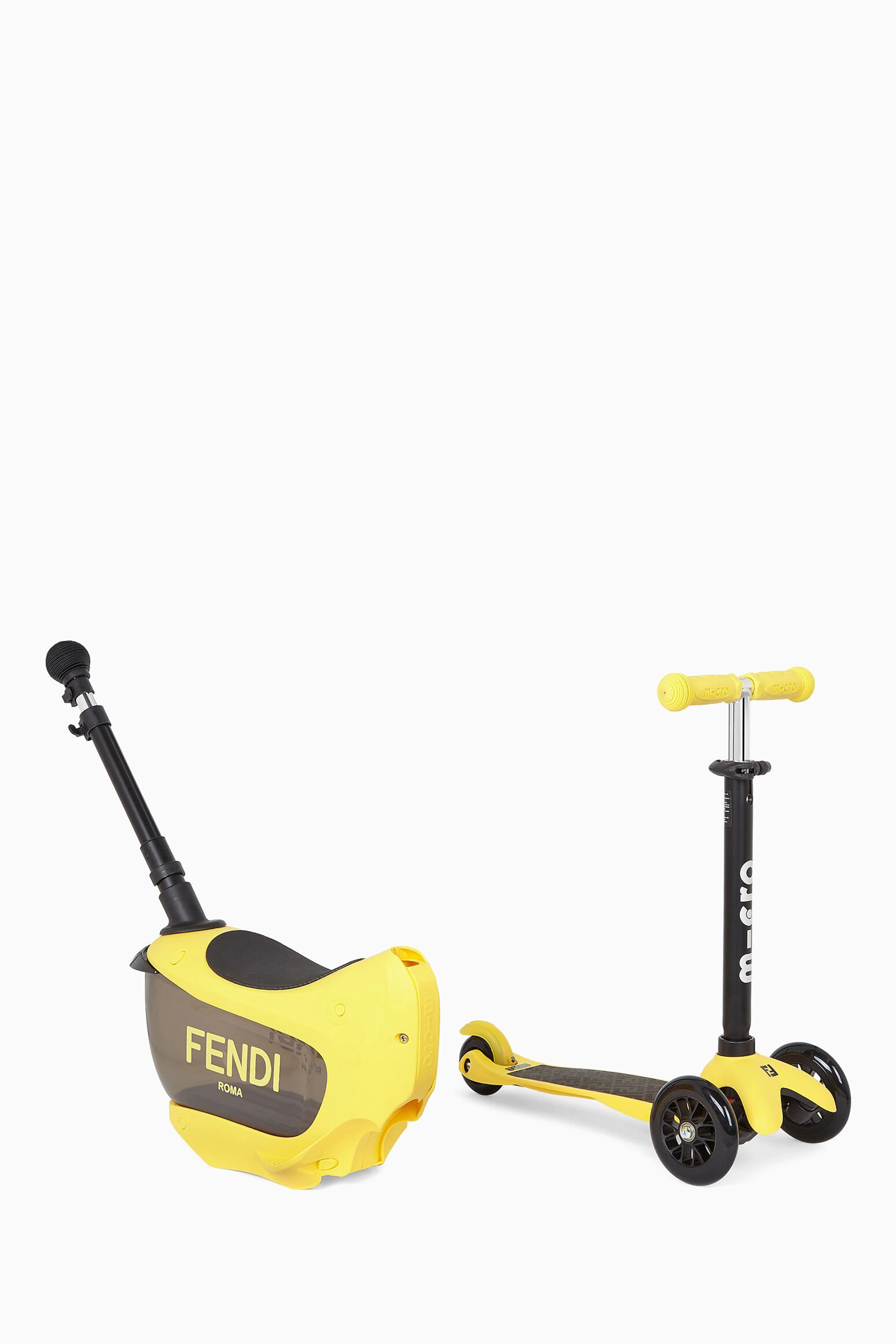 Buy Fendi Yellow FF Micro Baby Scooter For Kids Online | Ounass Saudi