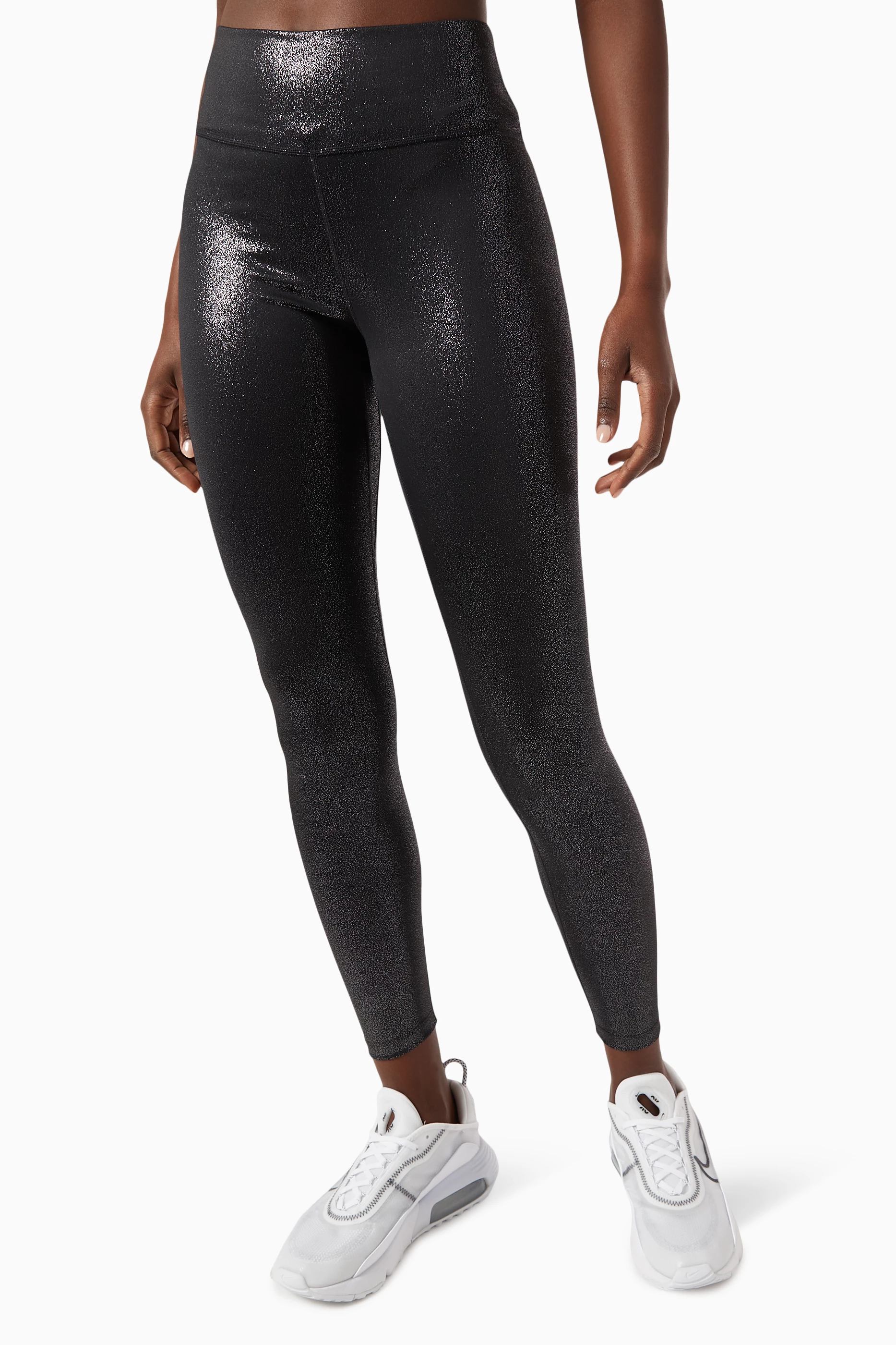 Buy Nike Black Nike One Sparkle Leggings For Women Online Ounass Saudi