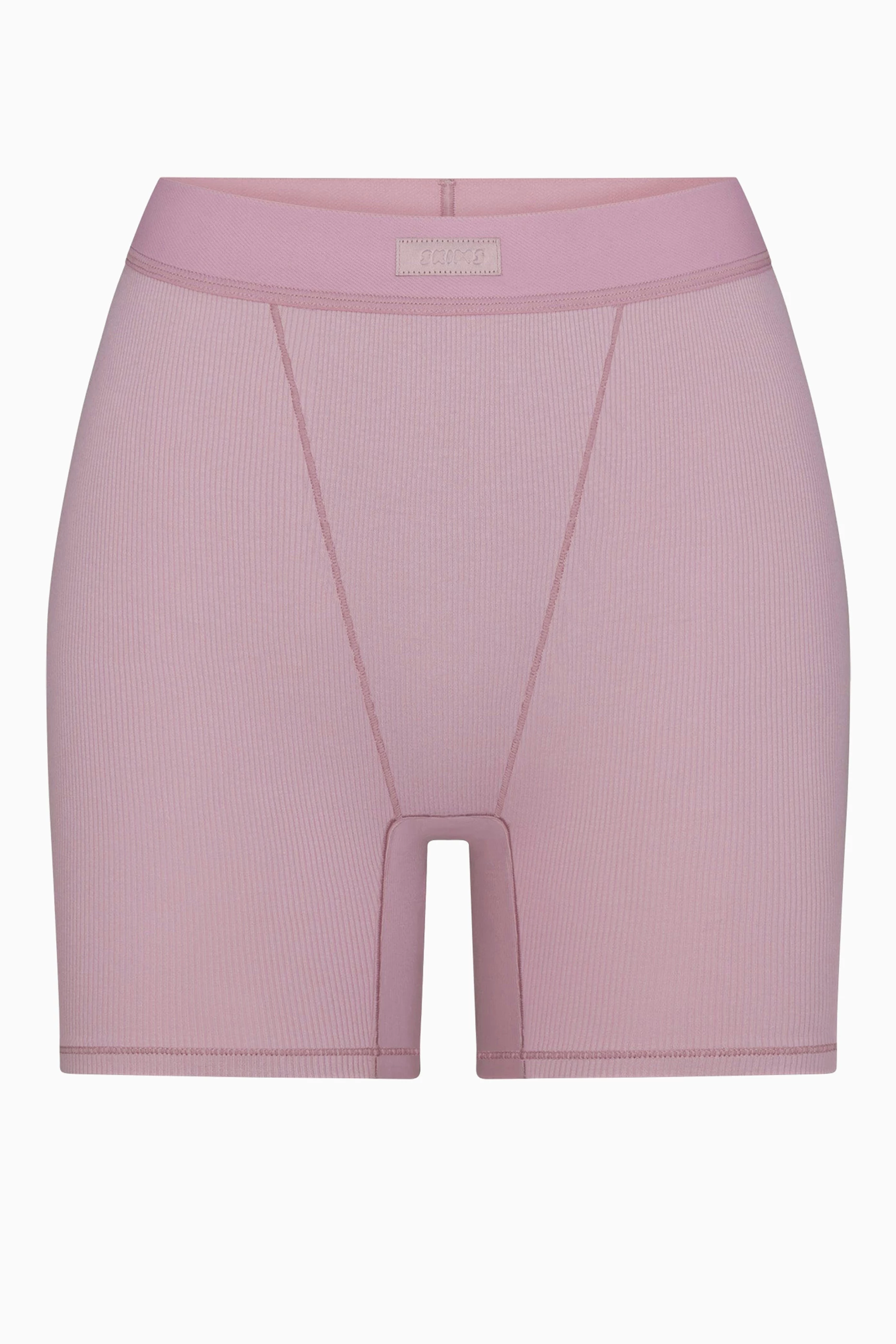 Buy SKIMS Pink Cotton Rib Boxers For Women Online | Ounass Saudi