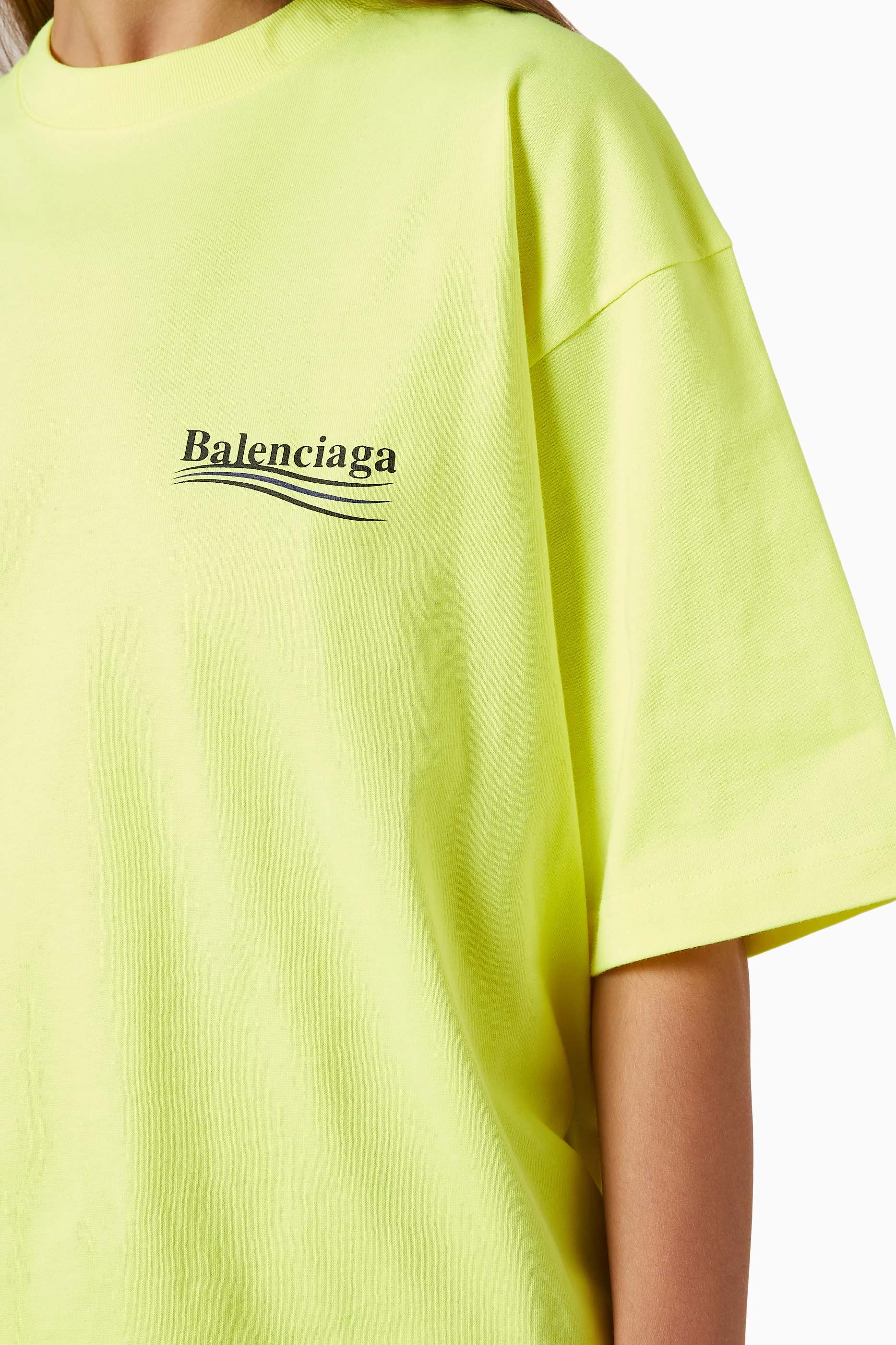 Yellow balenciaga shirt on sale