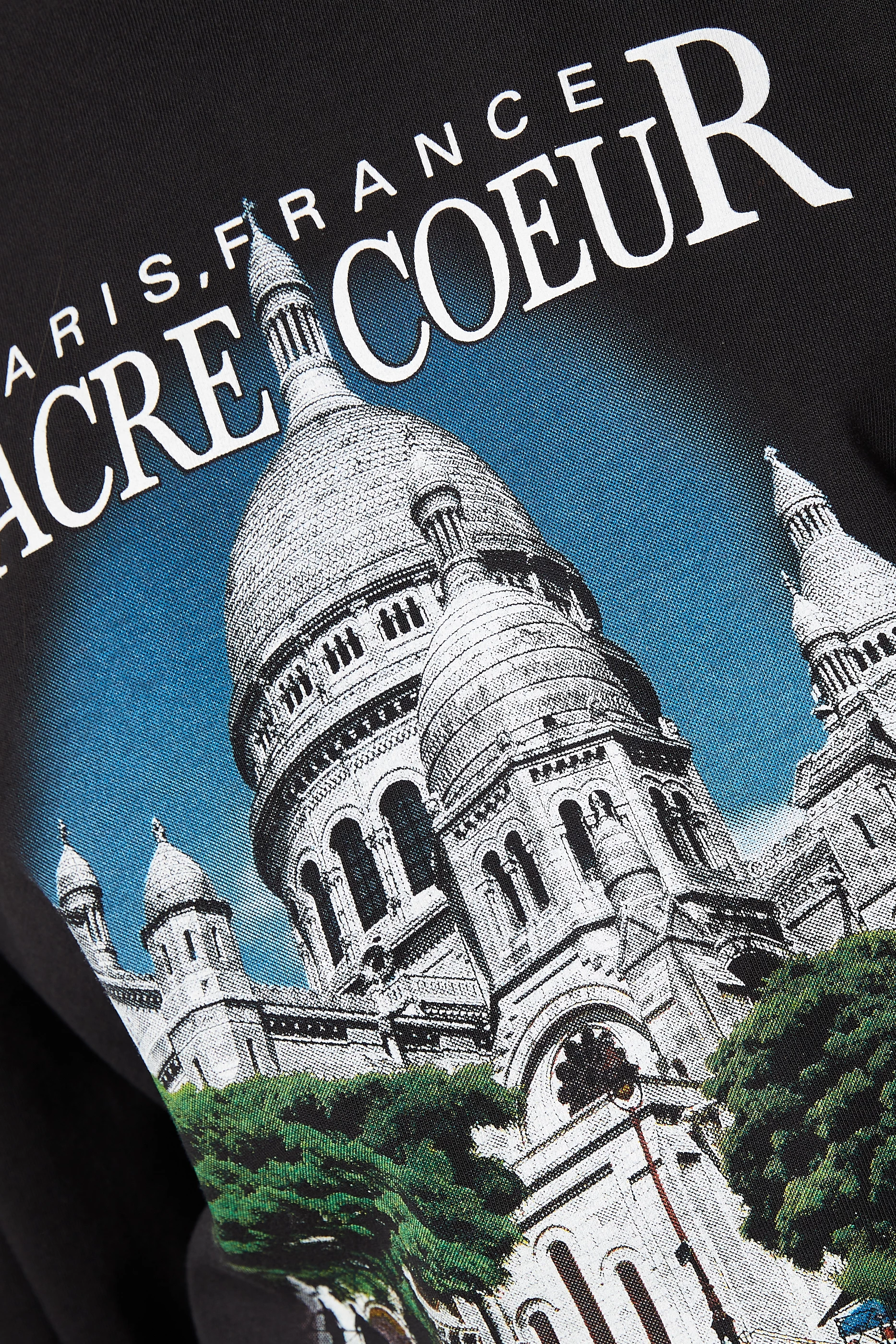 Buy Balenciaga Black Sacré Cœur XL Fit T-shirt in Vintage