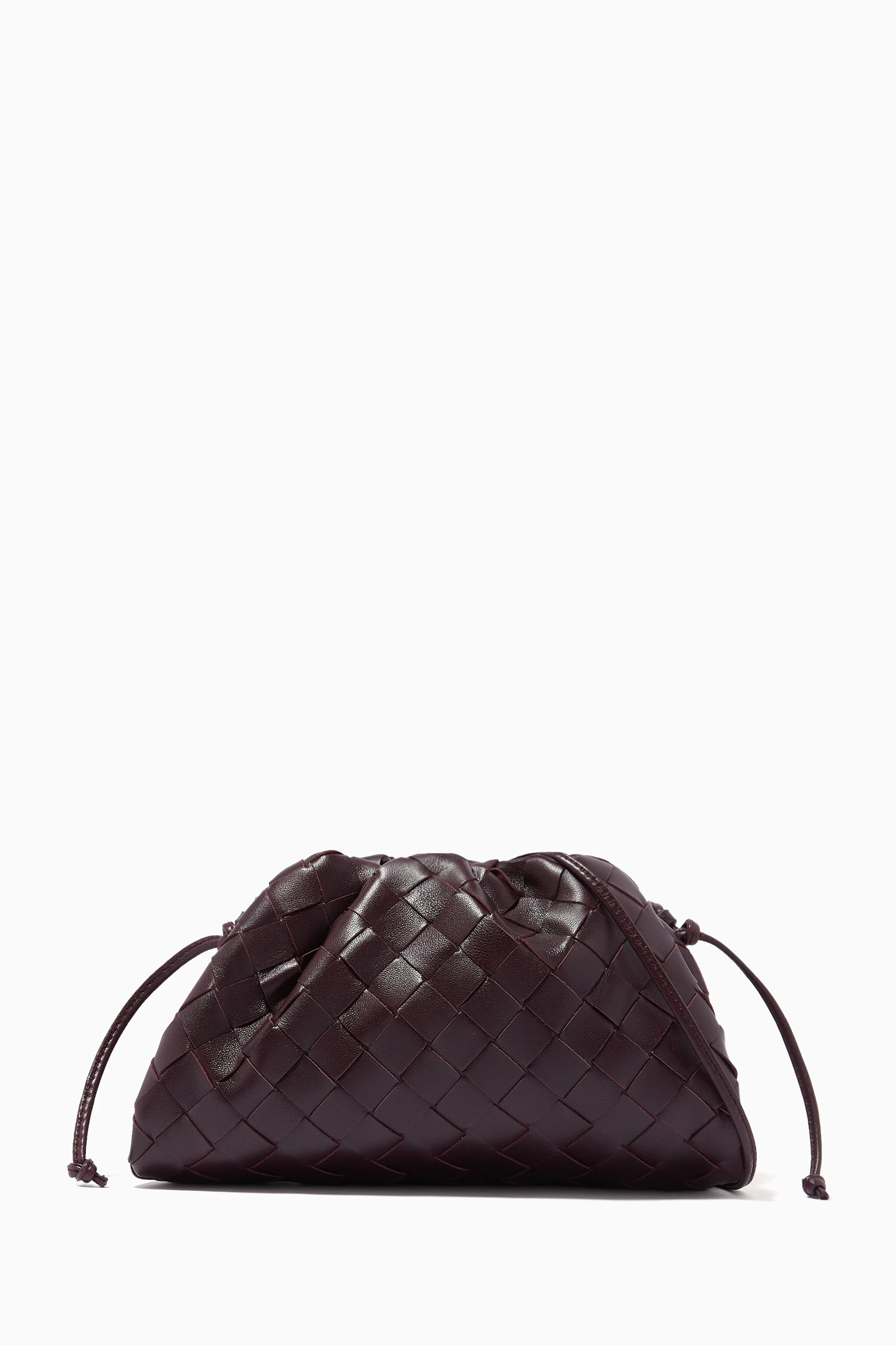 Buy Bottega Veneta Purple The Mini Pouch in Intrecciato Nappa For Women Online Ounass Saudi