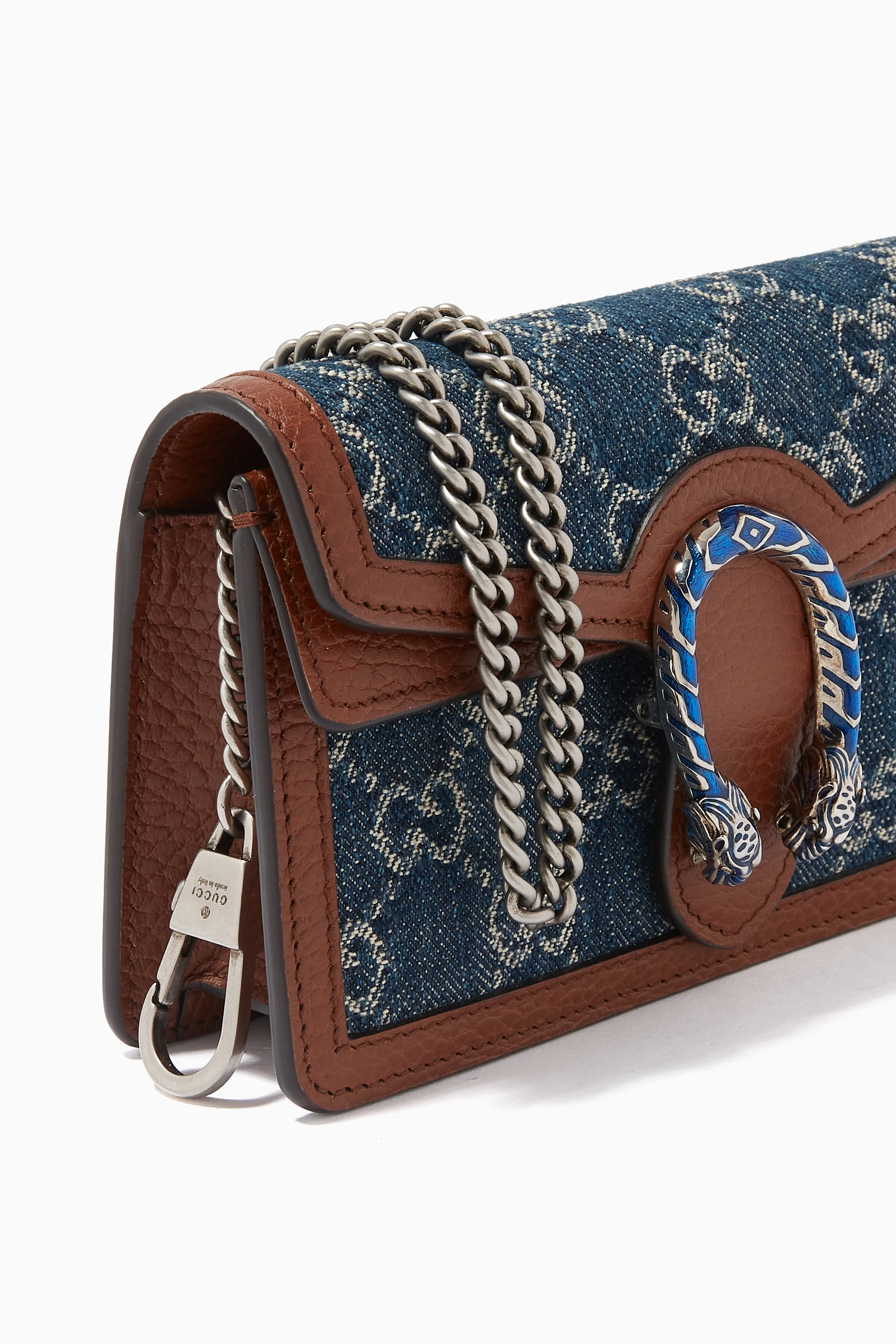 Buy Gucci Blue Super Mini Dionysus Bag in GG Jacquard Denim For Women Online Ounass Saudi