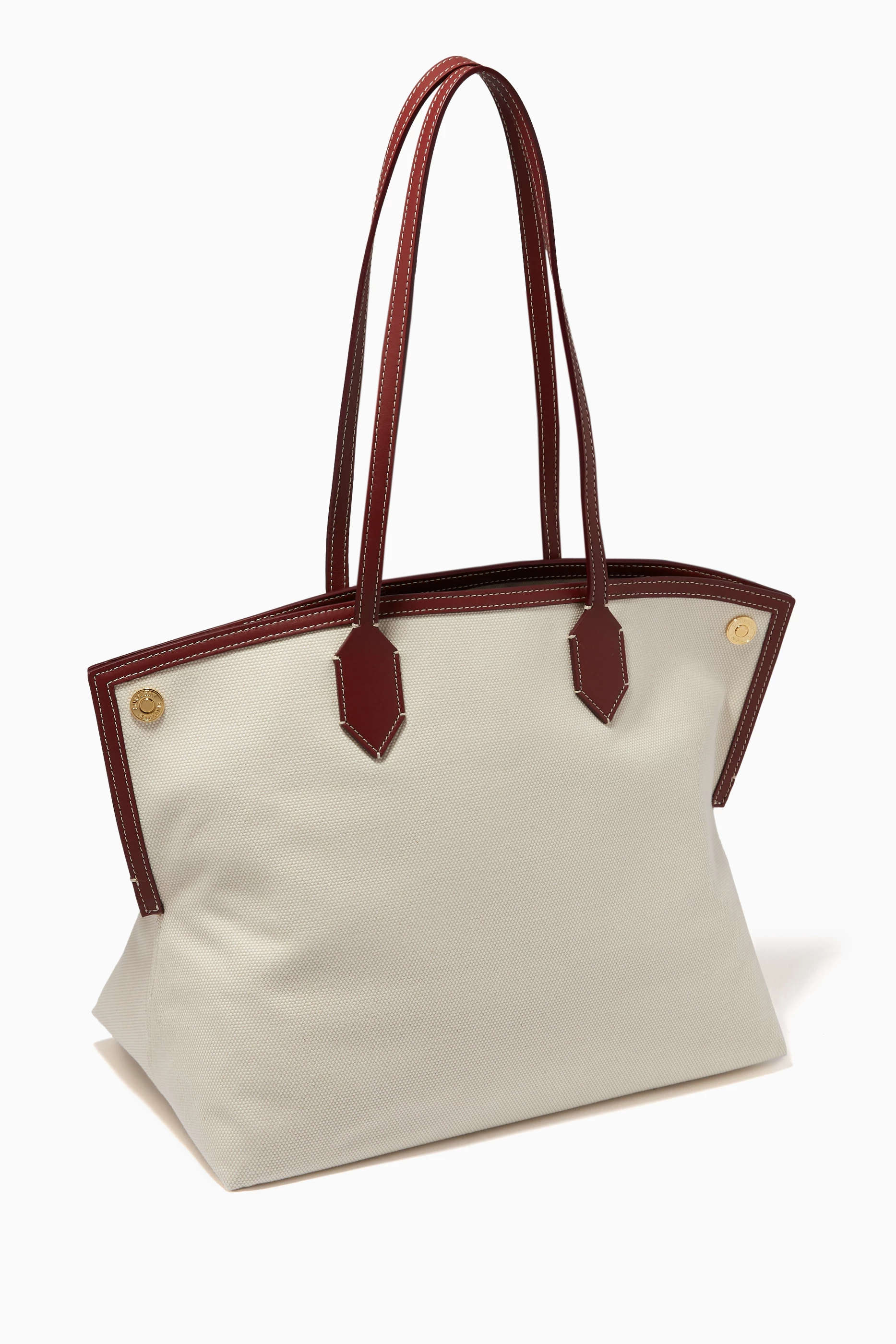 Burberry Printed Stripes Medium Lauriston Tote Bag