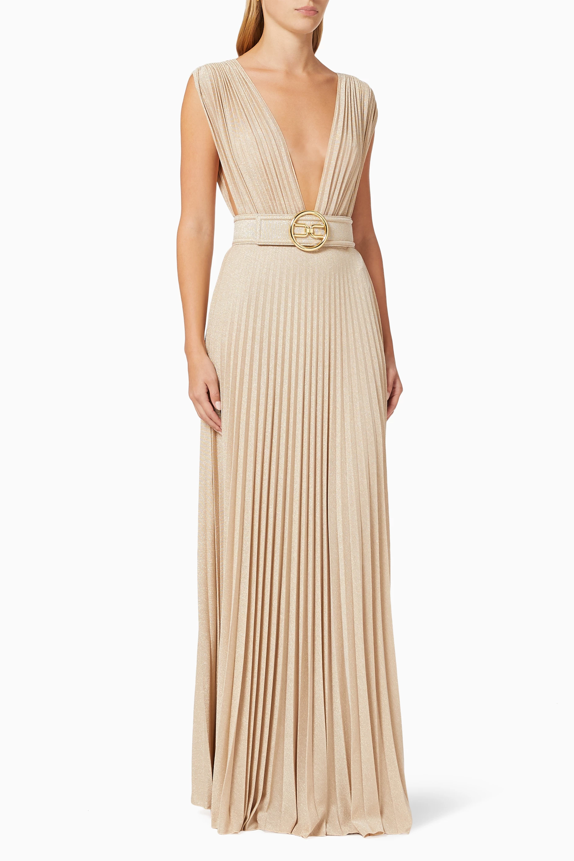Elisabetta franchi gold dress purchases - Official Online Store