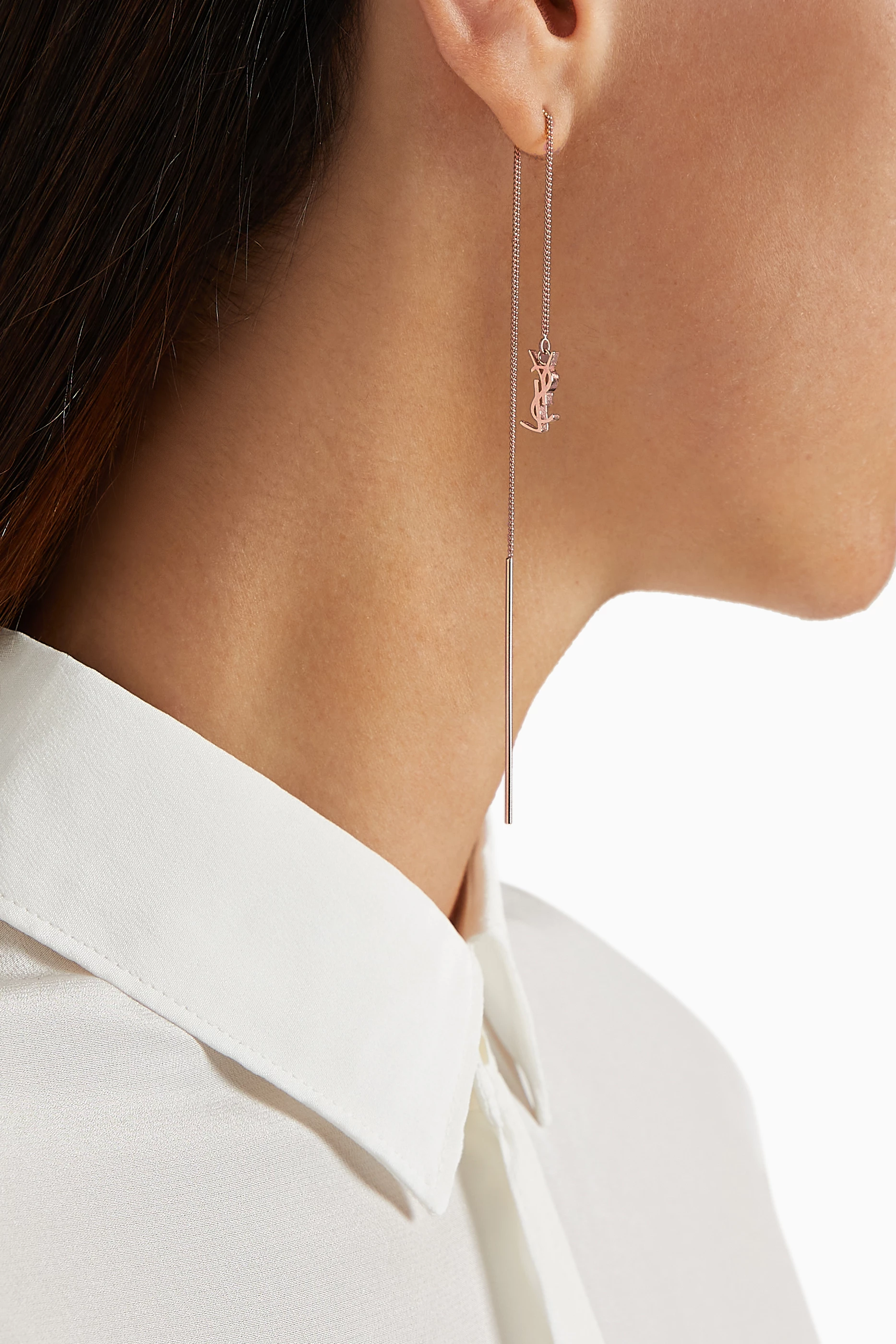 Ysl long earrings store