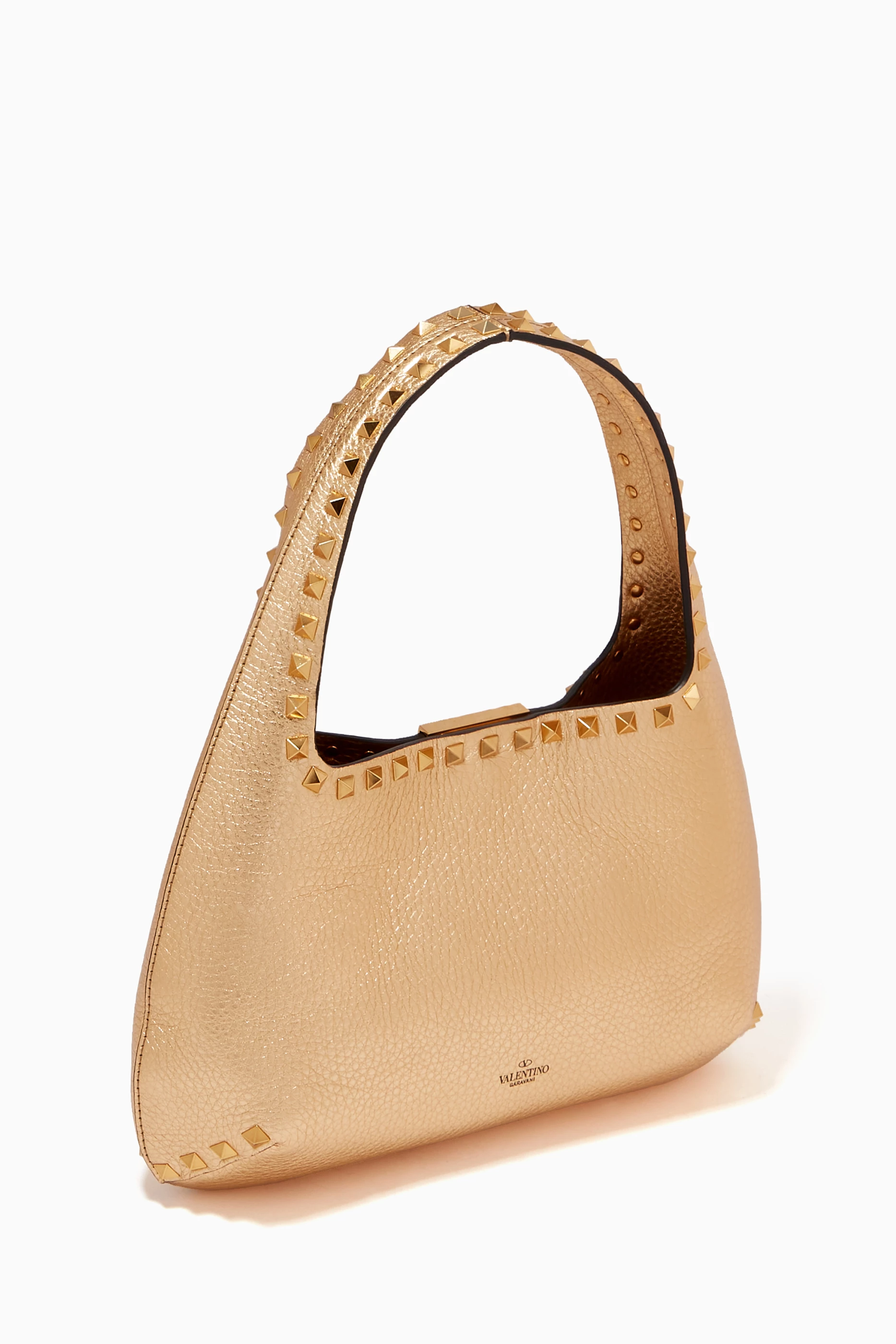 Buy Valentino Garavani Gold Valentino Garavani Rockstud Small Hobo