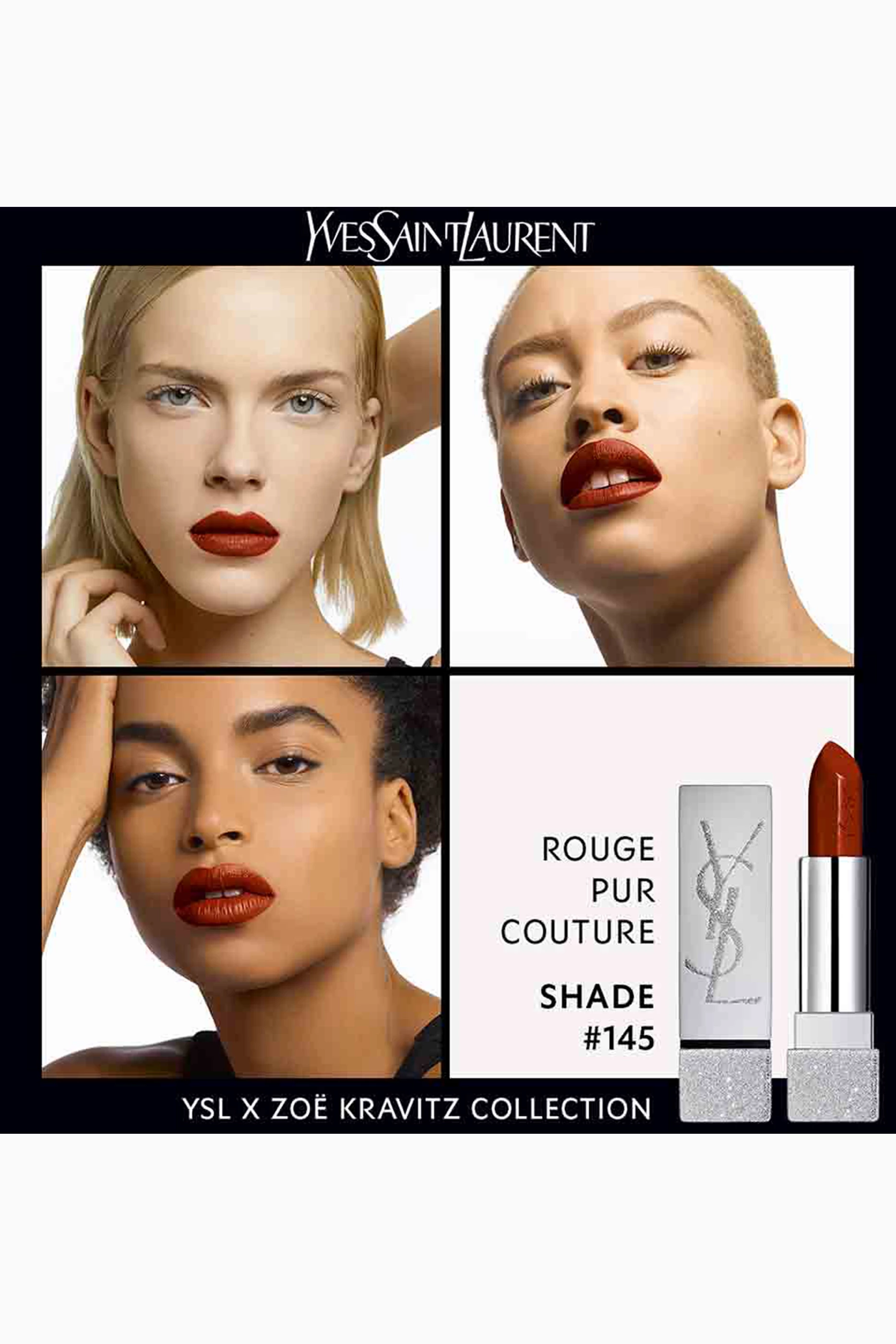 Buy YSL Beauty #145 Lost in Marais Rouge Pur Couture x Zoë Kravitz