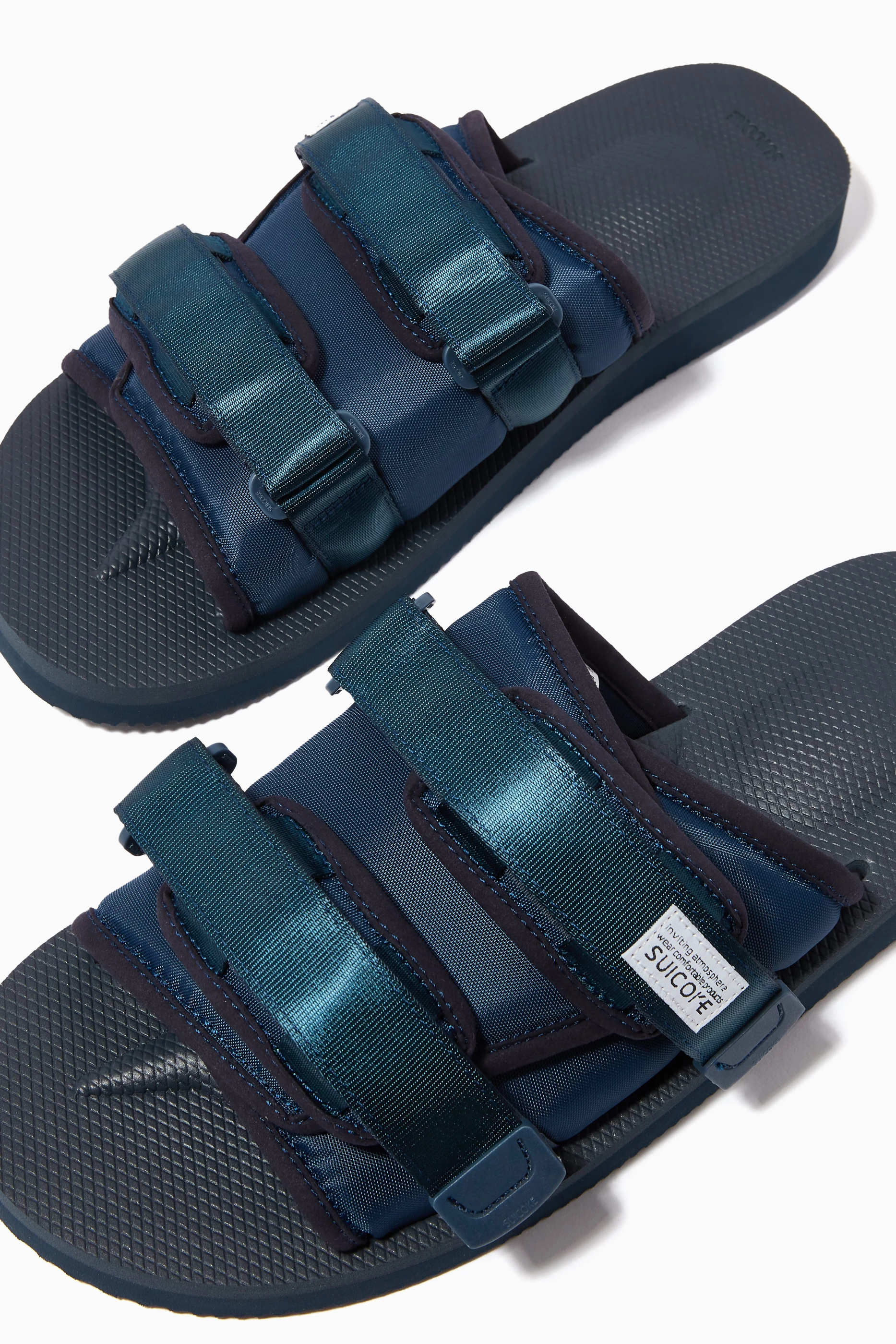 Buy Suicoke Blue Moto Cab Sandals in Nylon For Men Online Ounass Saudi