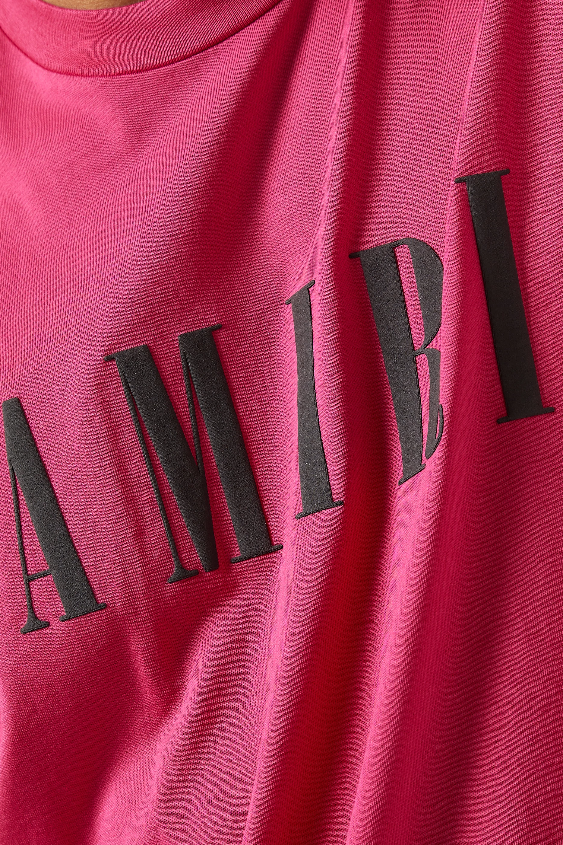 Buy Amiri Pink Core Logo T-Shirt For Men Online | Ounass Saudi