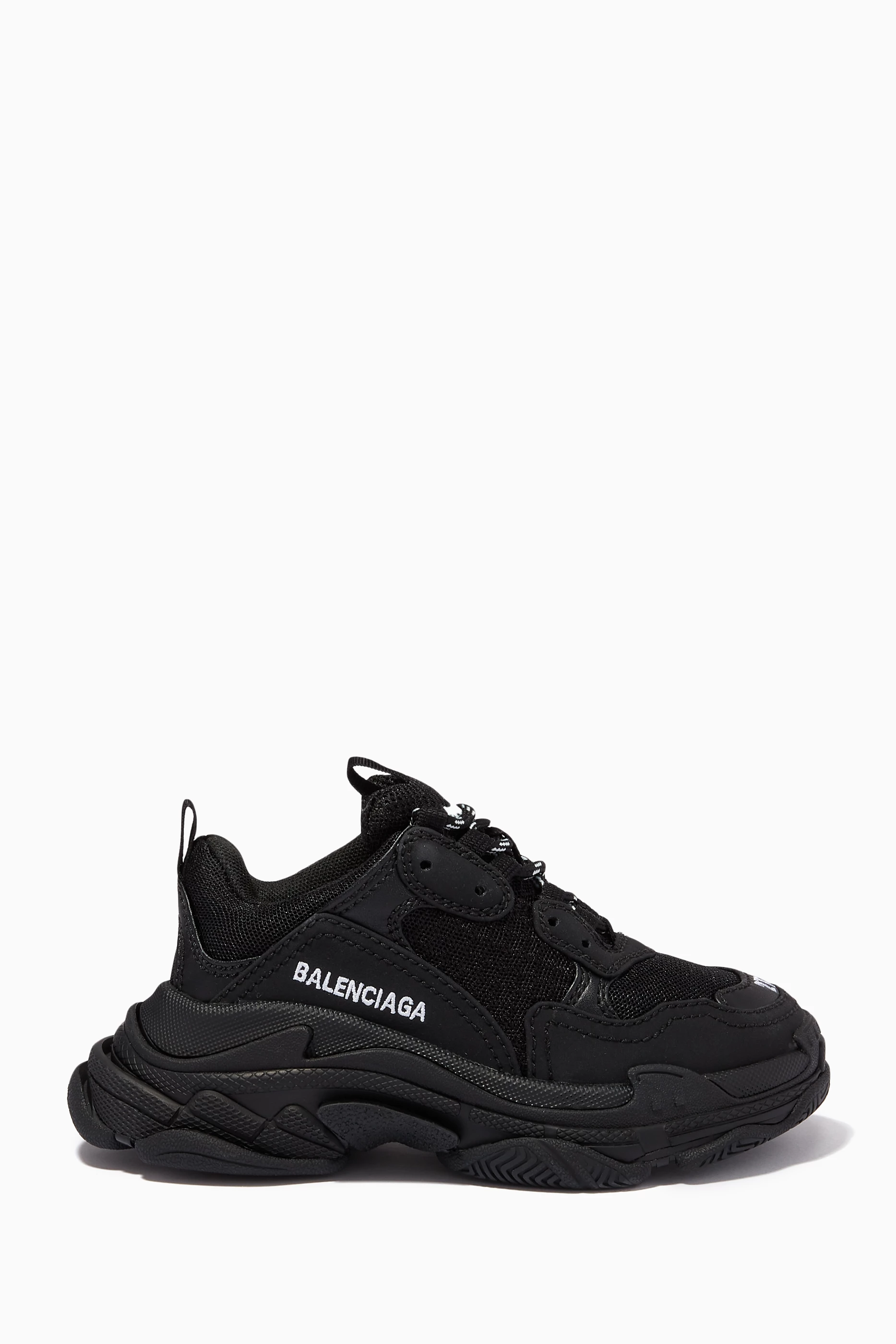 Buy Balenciaga Black Triple S Sneakers in Double Foam Mesh For UNISEX Online Ounass Saudi