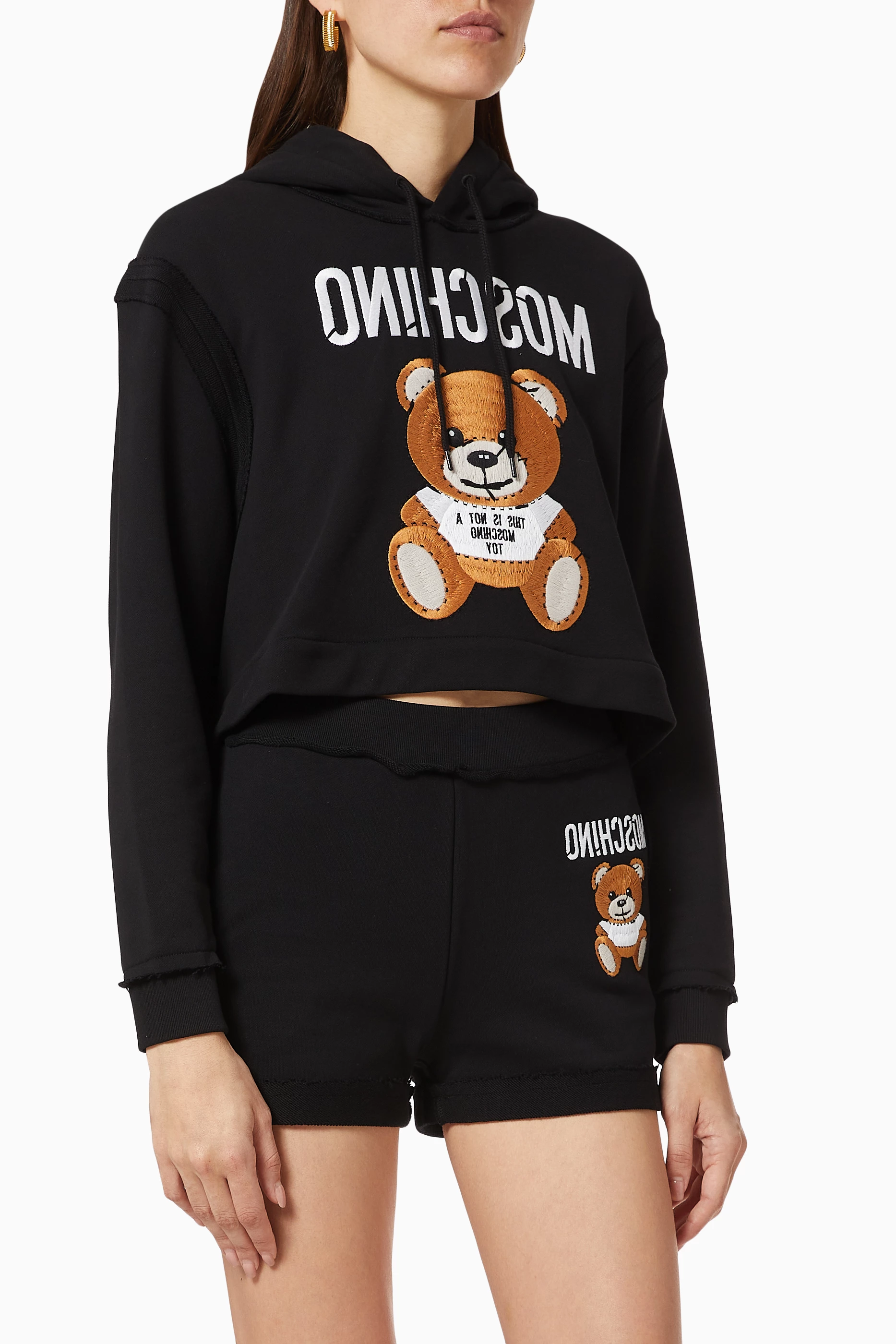 Moschino hoodie womens best sale