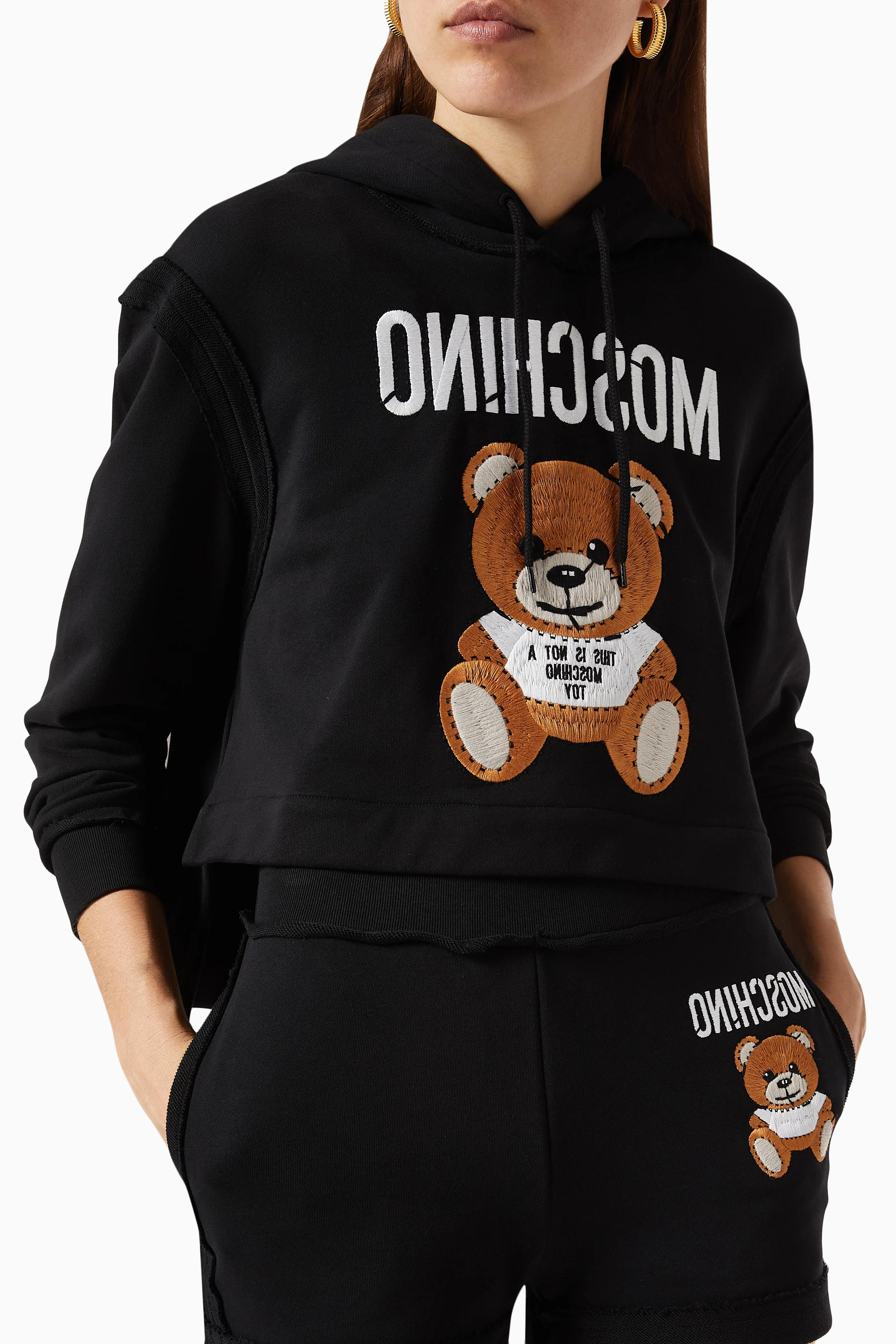 Moschino hoodie bear top