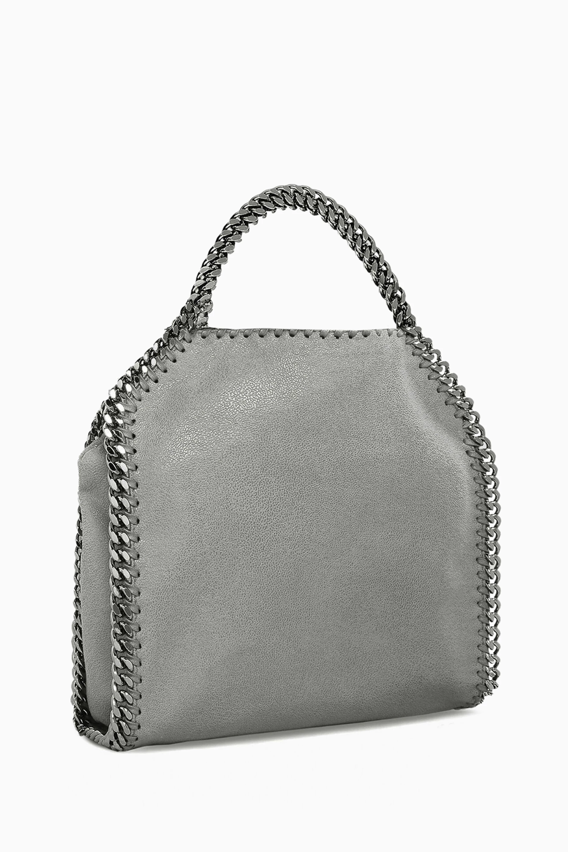 Buy Stella McCartney Grey Mini Falabella Tote Bag in Shaggy