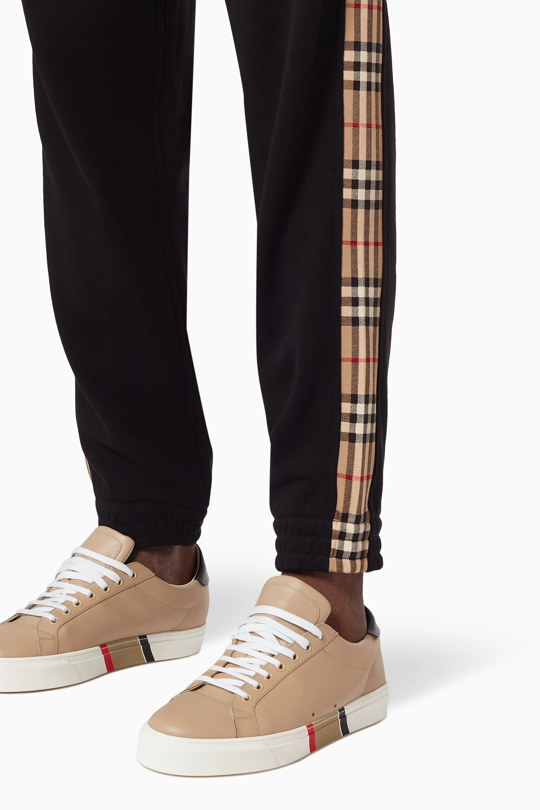 Burberry vintage check drawcord trousers shop