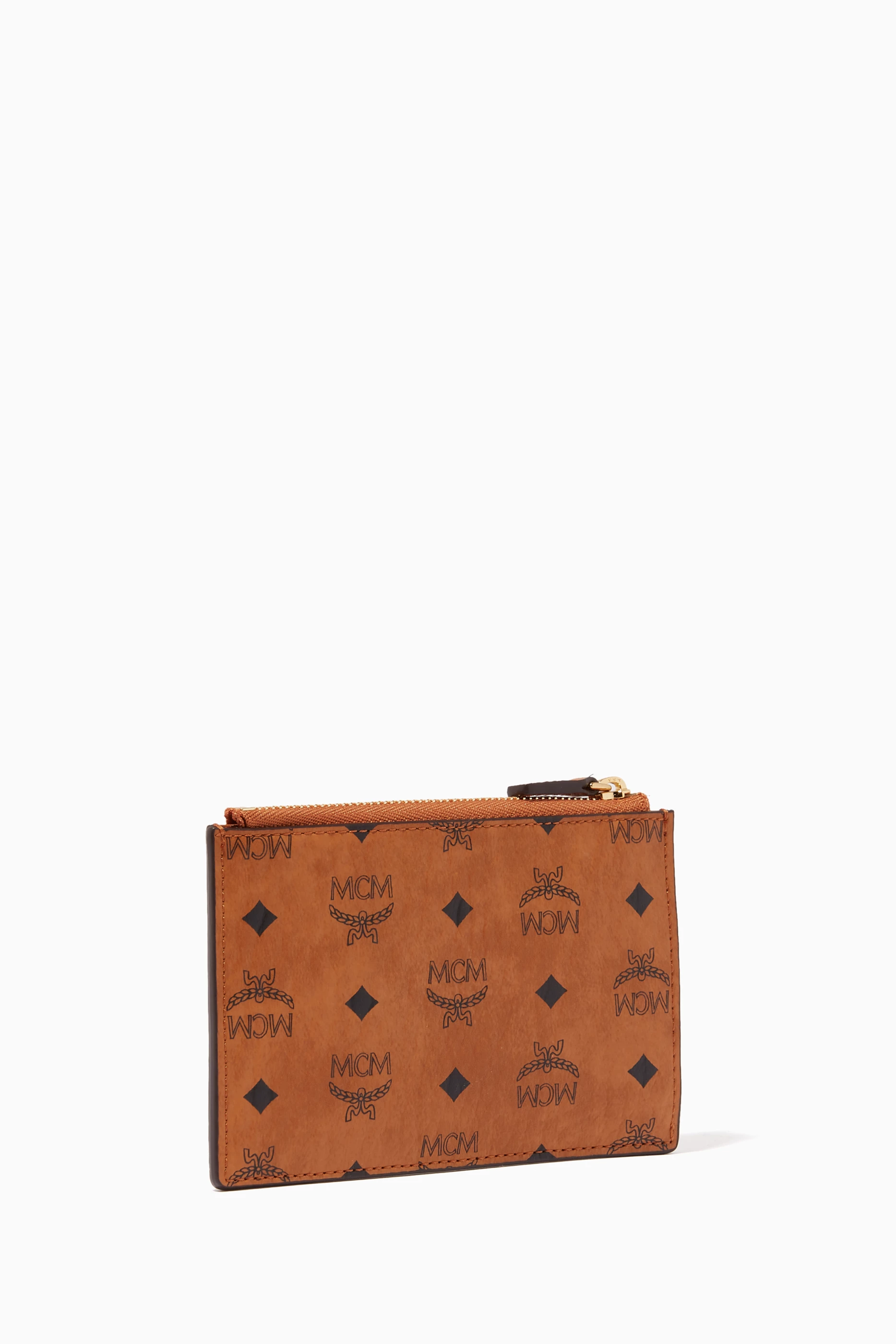Buy MCM Brown Key Pouch in Visetos Original For UNISEX Online