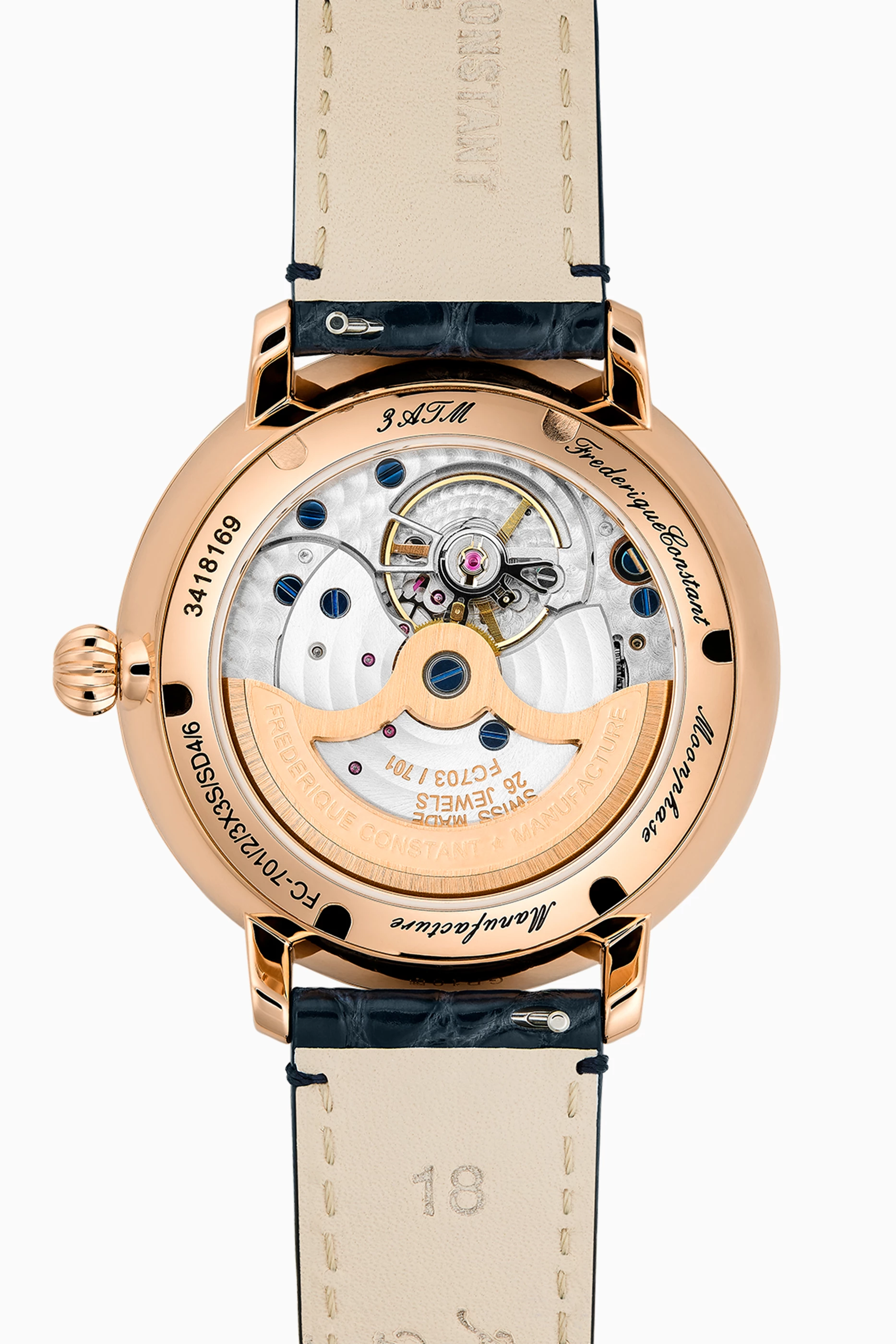 Buy Frédérique Constant Blue Slimline Moonphase Automatic Watch - Main Image