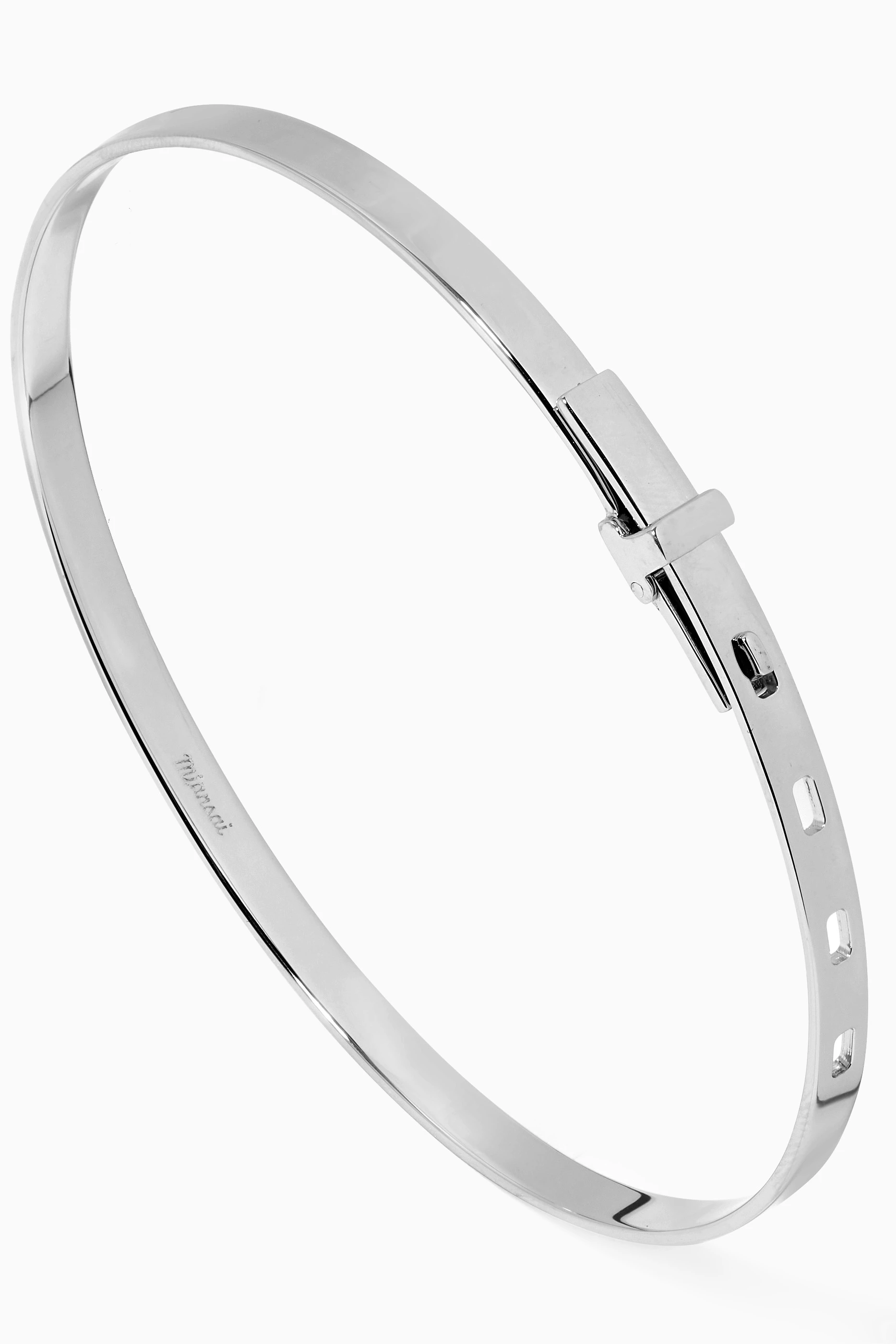 Buy Miansai Grey Tailor Cuff in Sterling Silver For Men