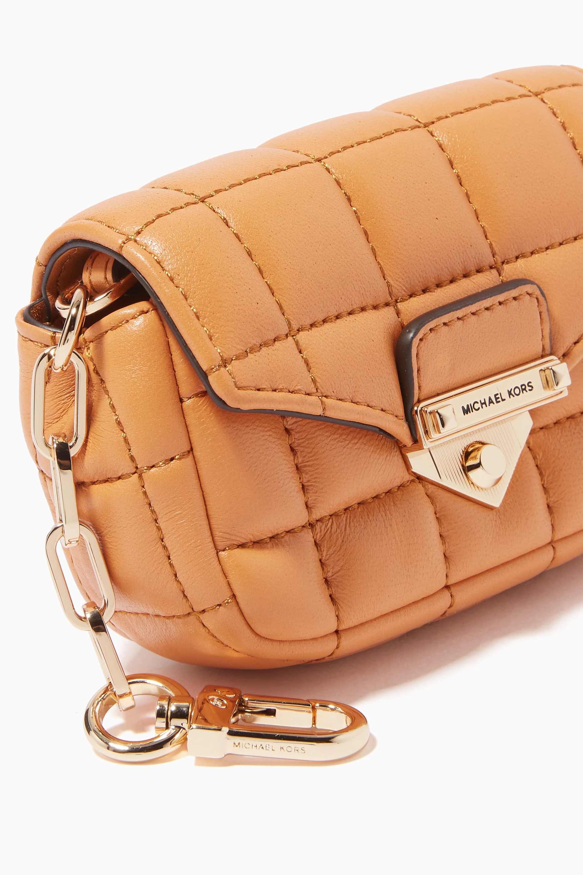 Buy Michael Kors Yellow Soho Bag Charm in Quilted Leather For Women Online Ounass Saudi