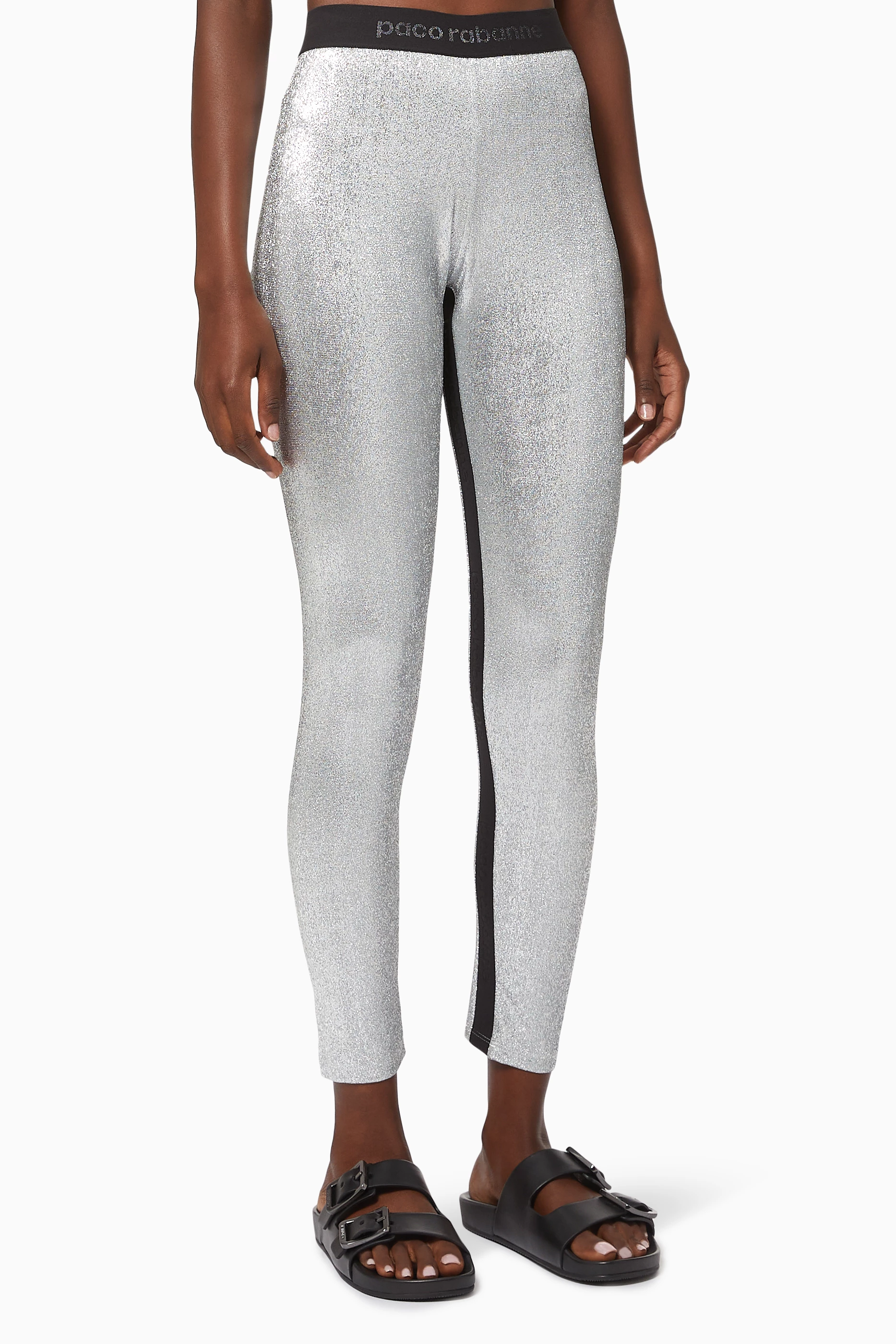 パンツ PACO RABANNE 'Monogram' leggings Multicolor Paco Rabanne Monogram Leggings Multicolor | wananluxury