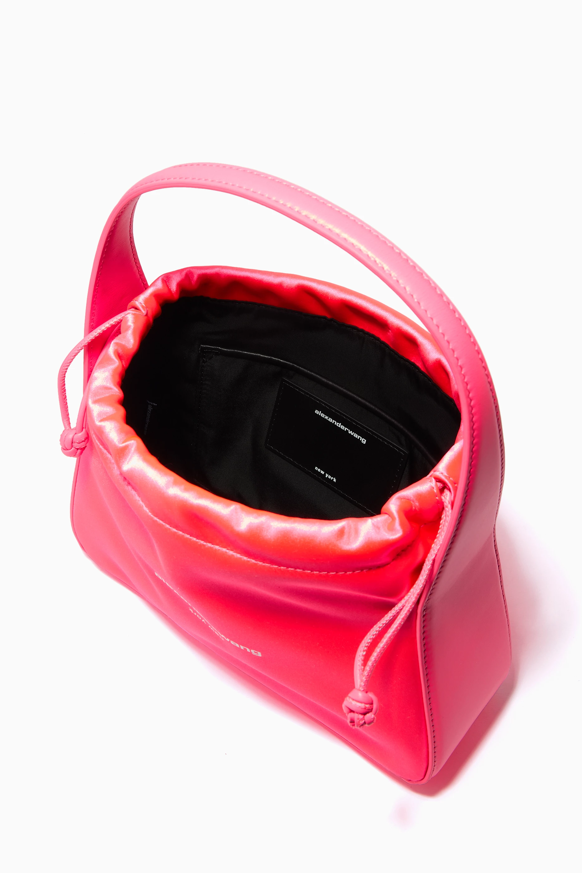 Buy Alexander Wang Pink Small Ryan Bag in Leather Satin For