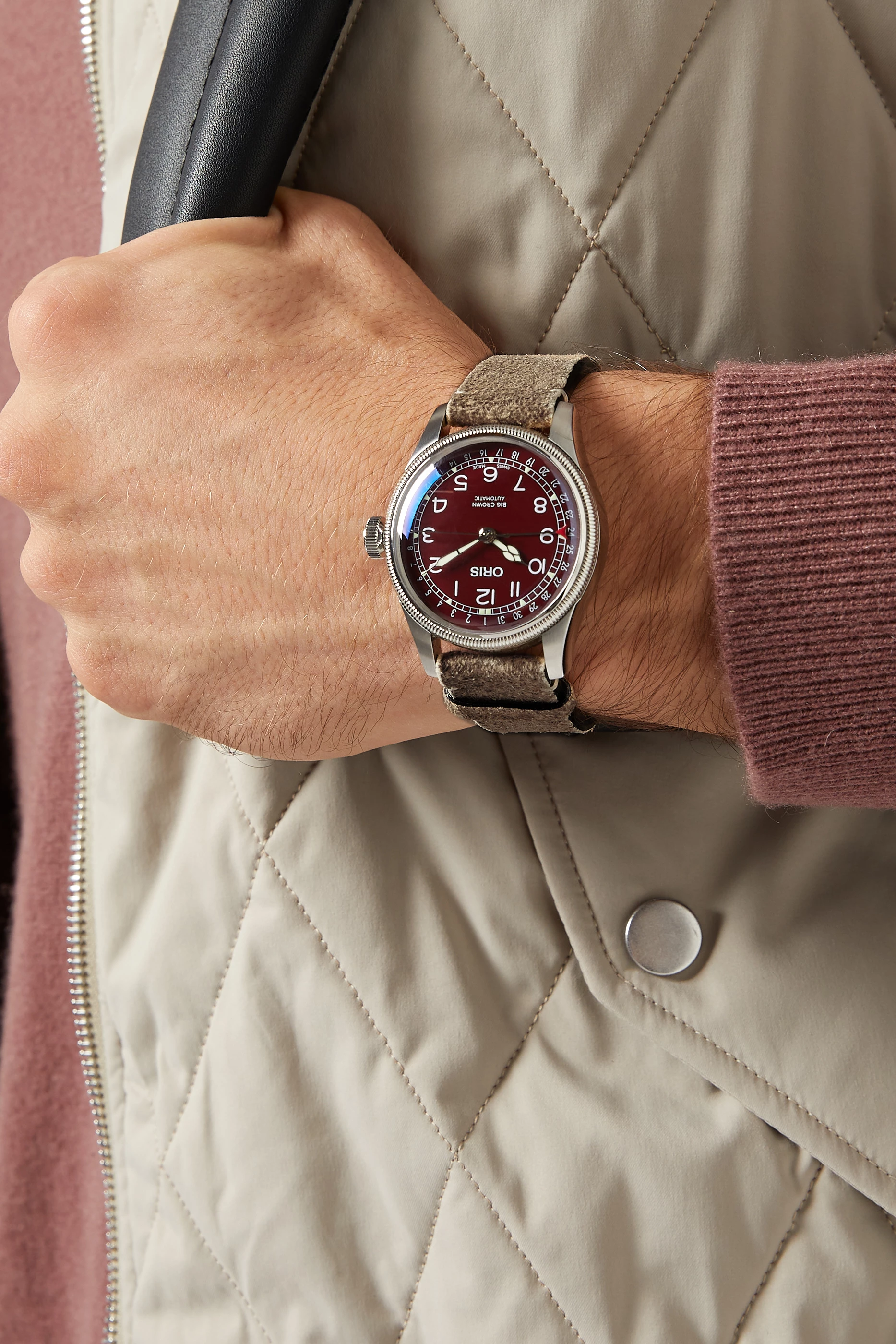 Buy Oris Red Big Crown Pointer Date Automatic Watch, 40mm For Men - Main Image