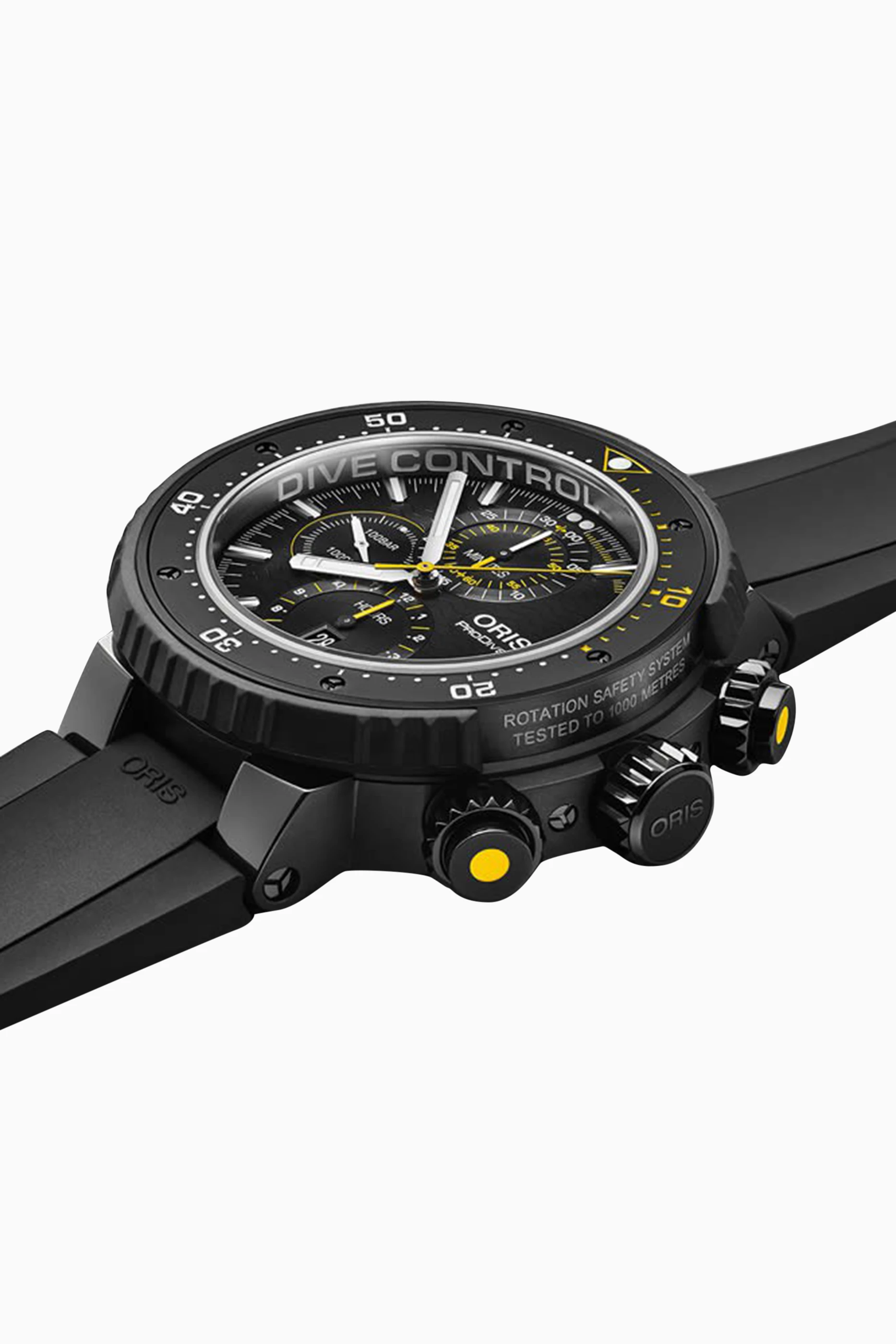 Buy Oris Black ProDiver Dive Control Automatic Chronograph Watch 51mm For Men Online Ounass Saudi