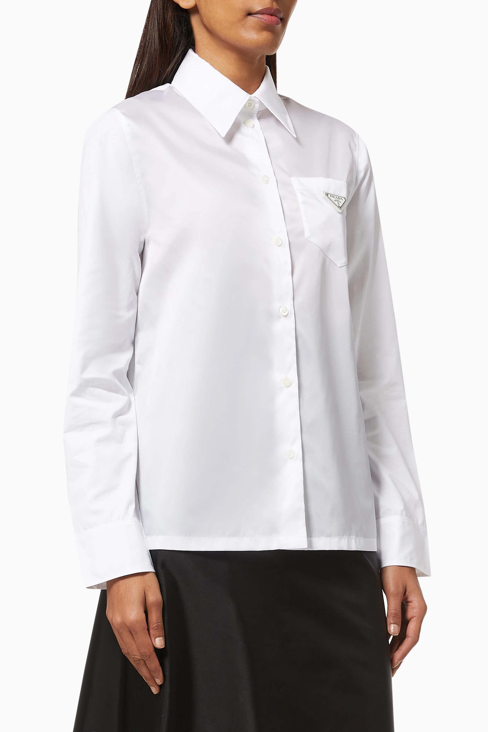 Prada white shirt women online
