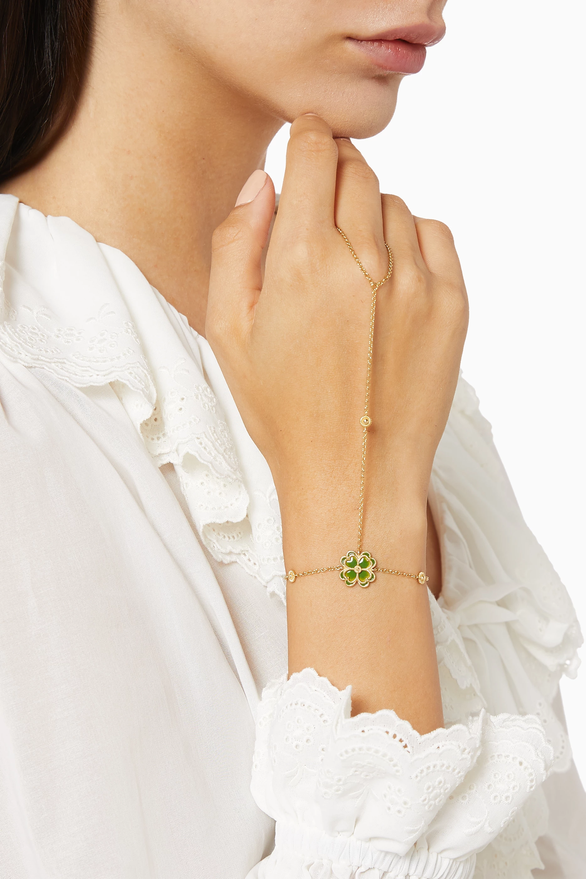 Buy Damas Yellow Farfasha Giardino Panja in 18kt Yellow Gold For