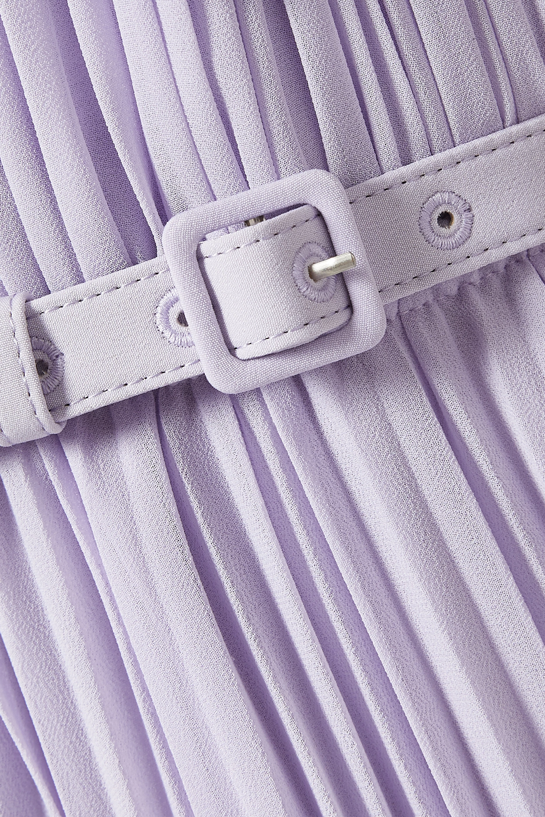 Buy Self-Portrait Purple Belted Midi Dress in Pleated Chiffon For Women  Online | Ounass Saudi
