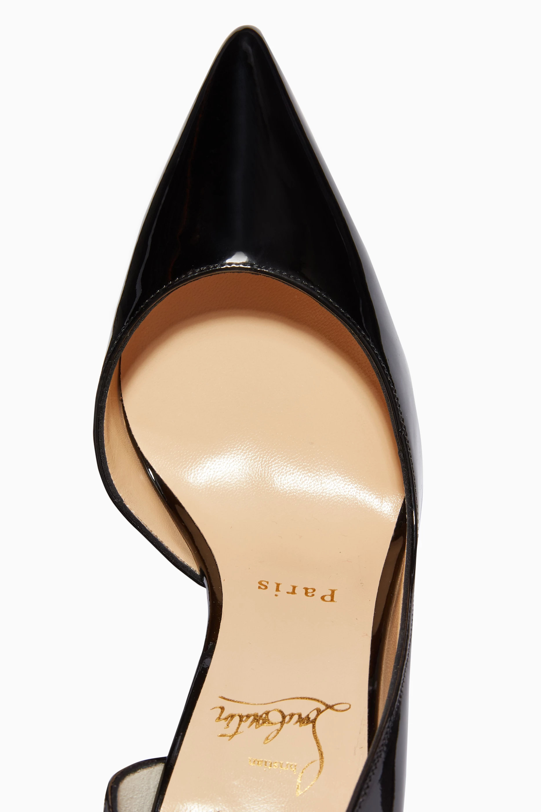 Buy Christian Louboutin Black Iriza 100 Pumps in Patent Leather For Women Online Ounass Saudi