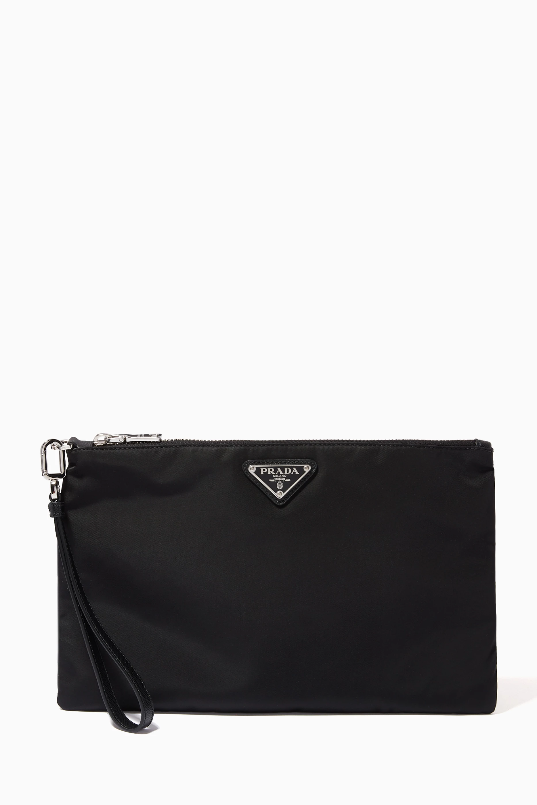 Prada nylon wrist pouch clearance