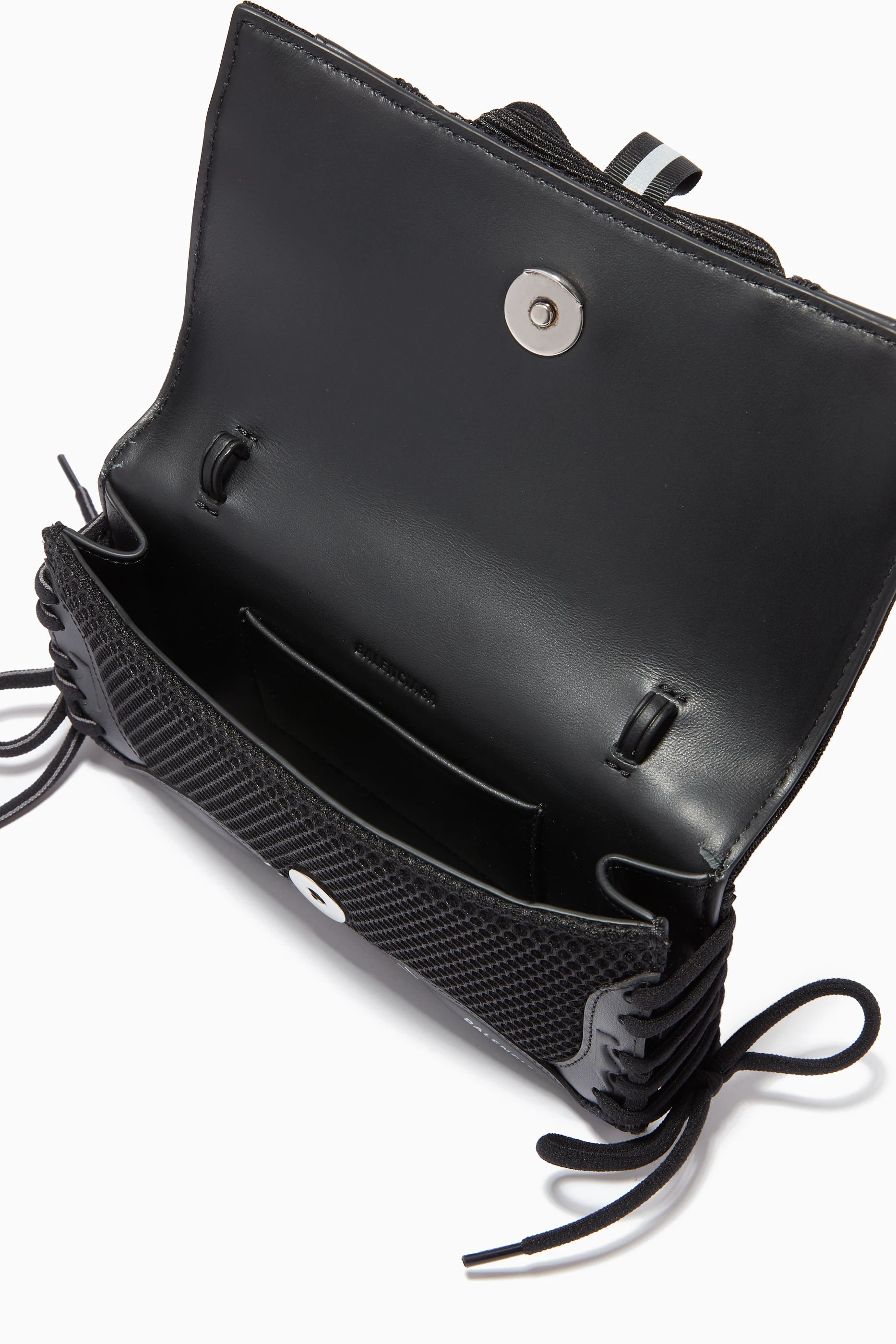 Buy Balenciaga Black Sneakerhead Phone Holder in Mesh & Faux 